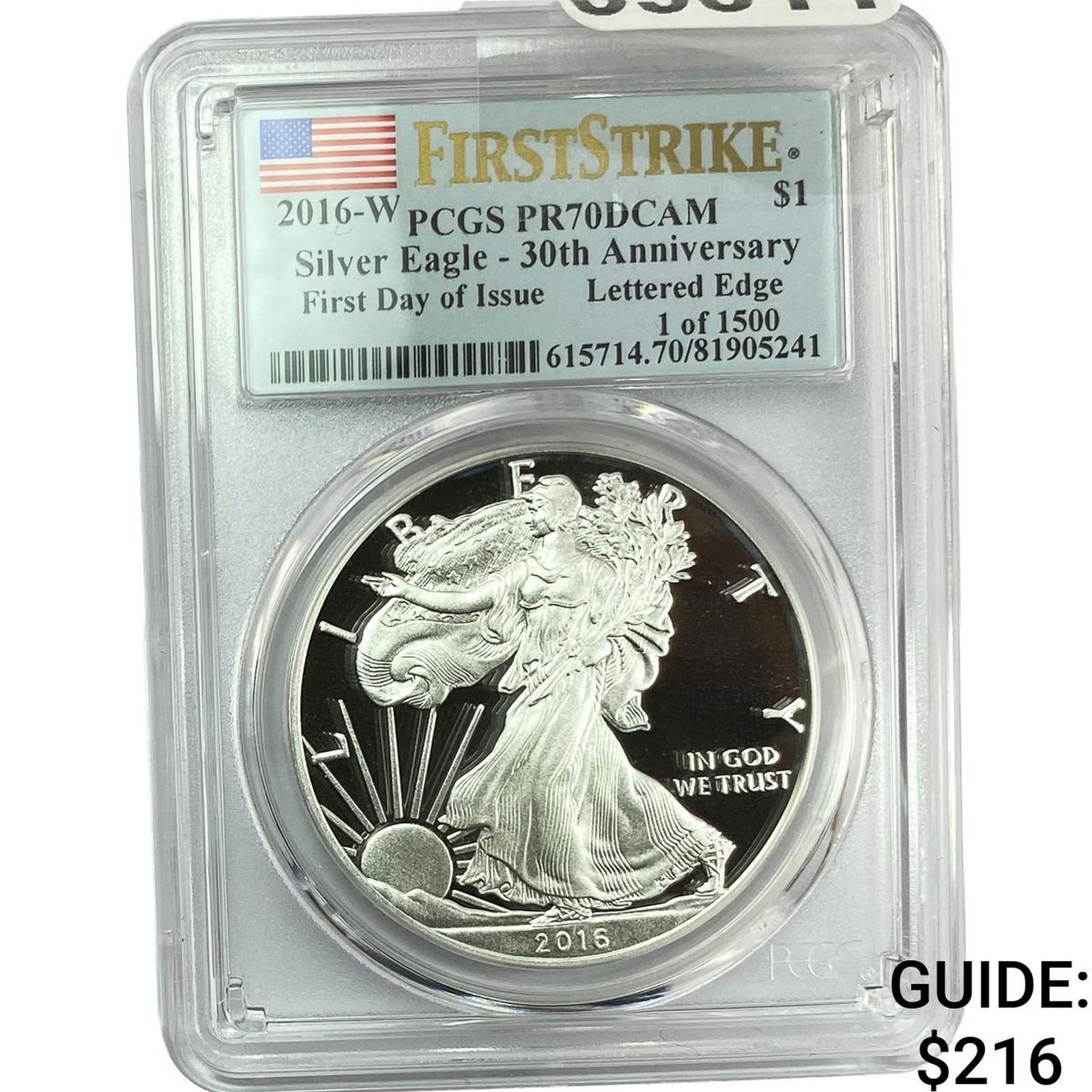2016-W Silver Eagle PCGS PR70 DCAM (1 of 2)