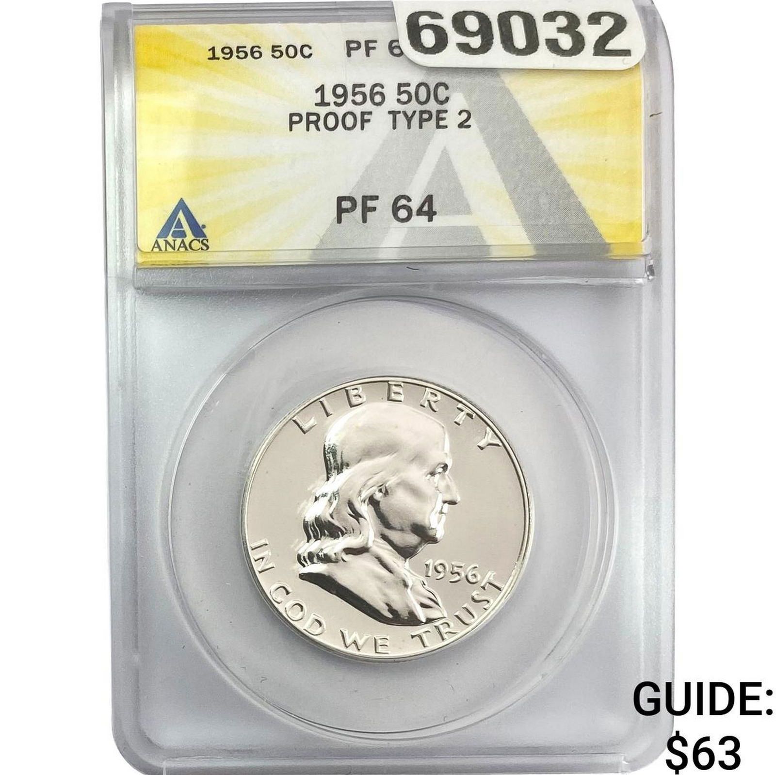 1956 Franklin Half Dollar ANACS PF64 (1 of 2)