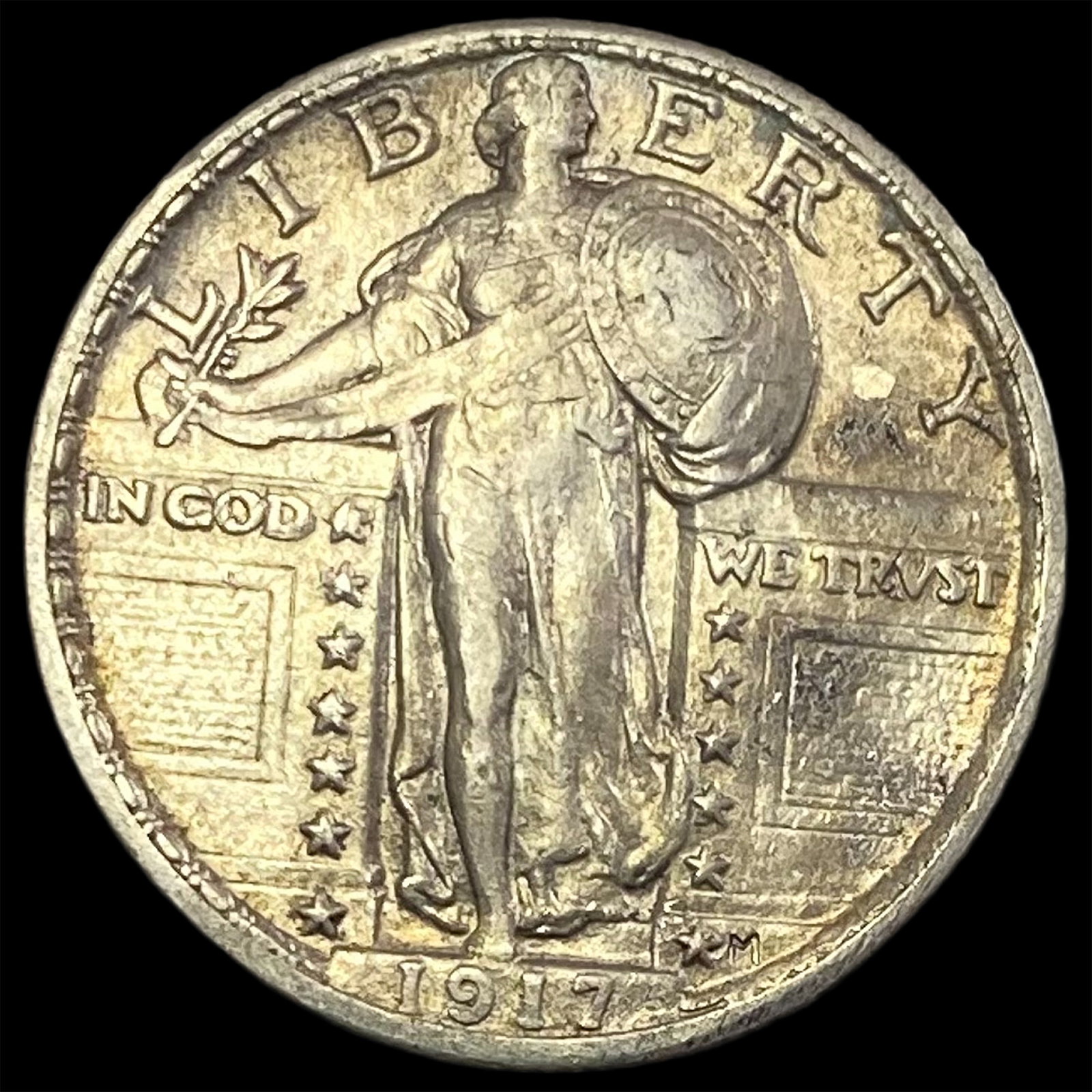 1917 Standing Liberty Quarter NEARLY UNCIRCULATED: 1917 Standing Liberty Quarter NEARLY UNCIRCULATED