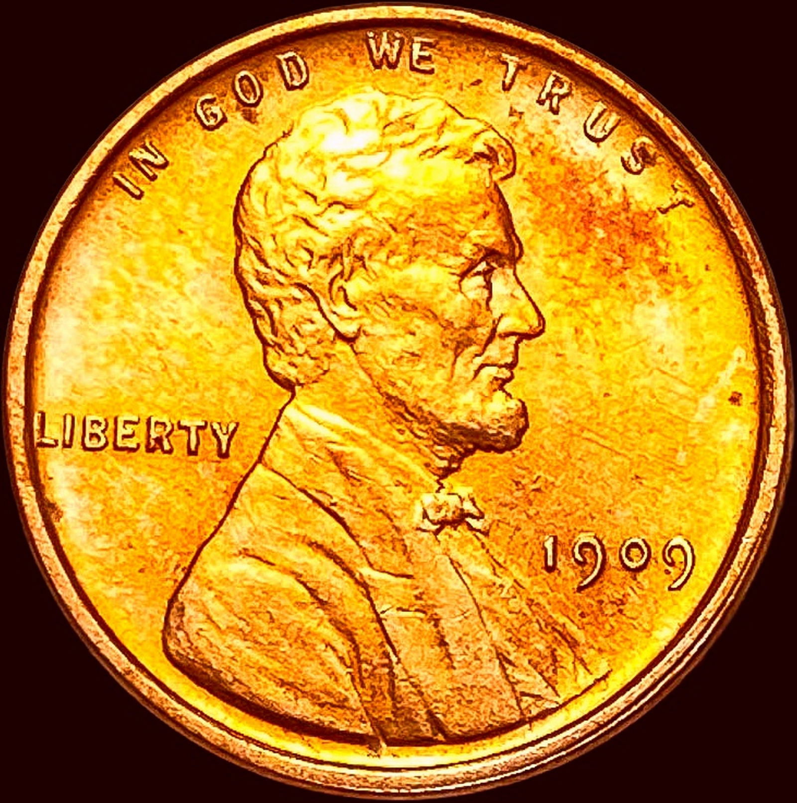 1909 Lincoln Wheat Cent CHOICE BU (1 of 2)