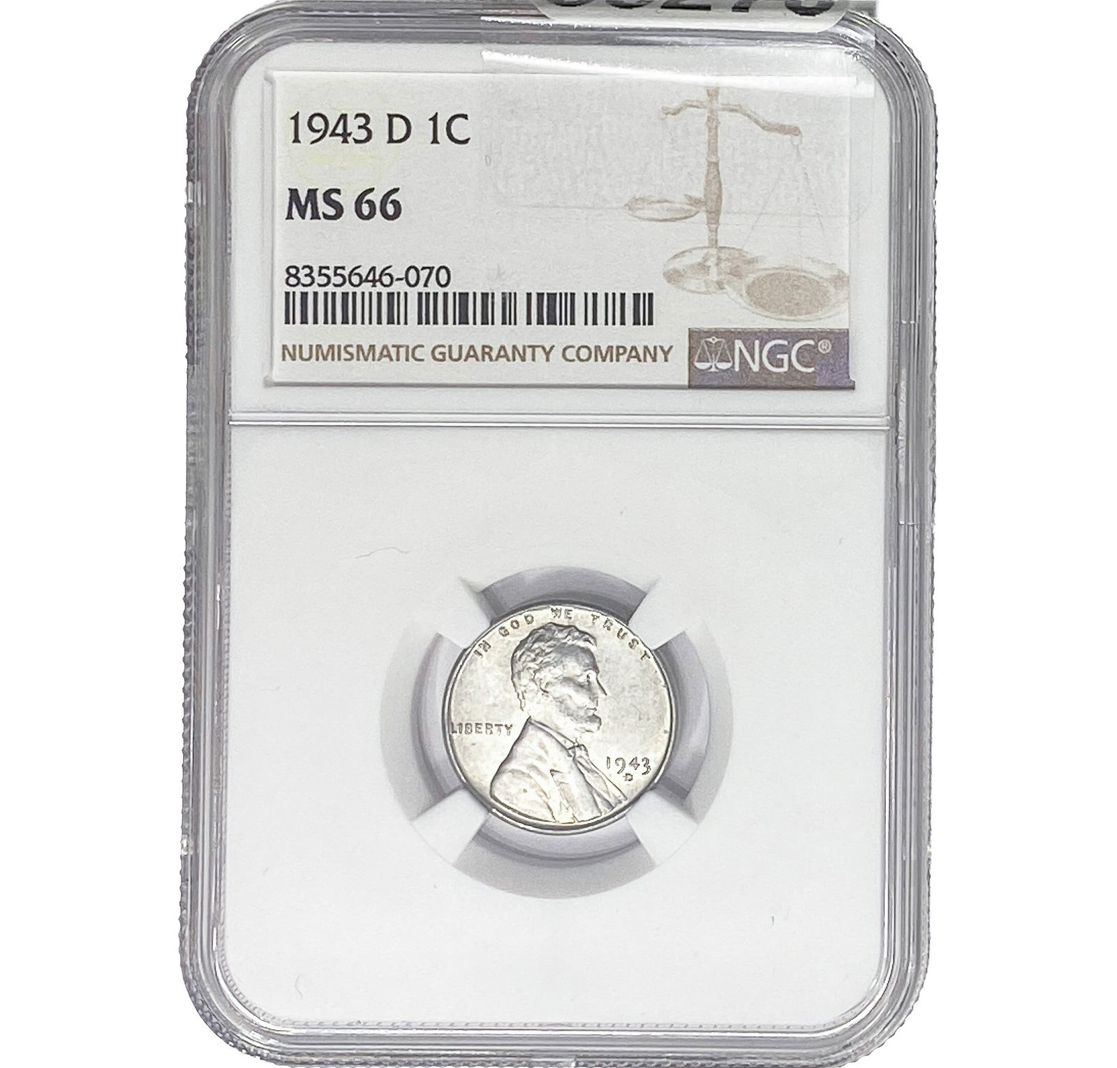 1943 D Wheat Cent NGC MS66 (1 of 2)