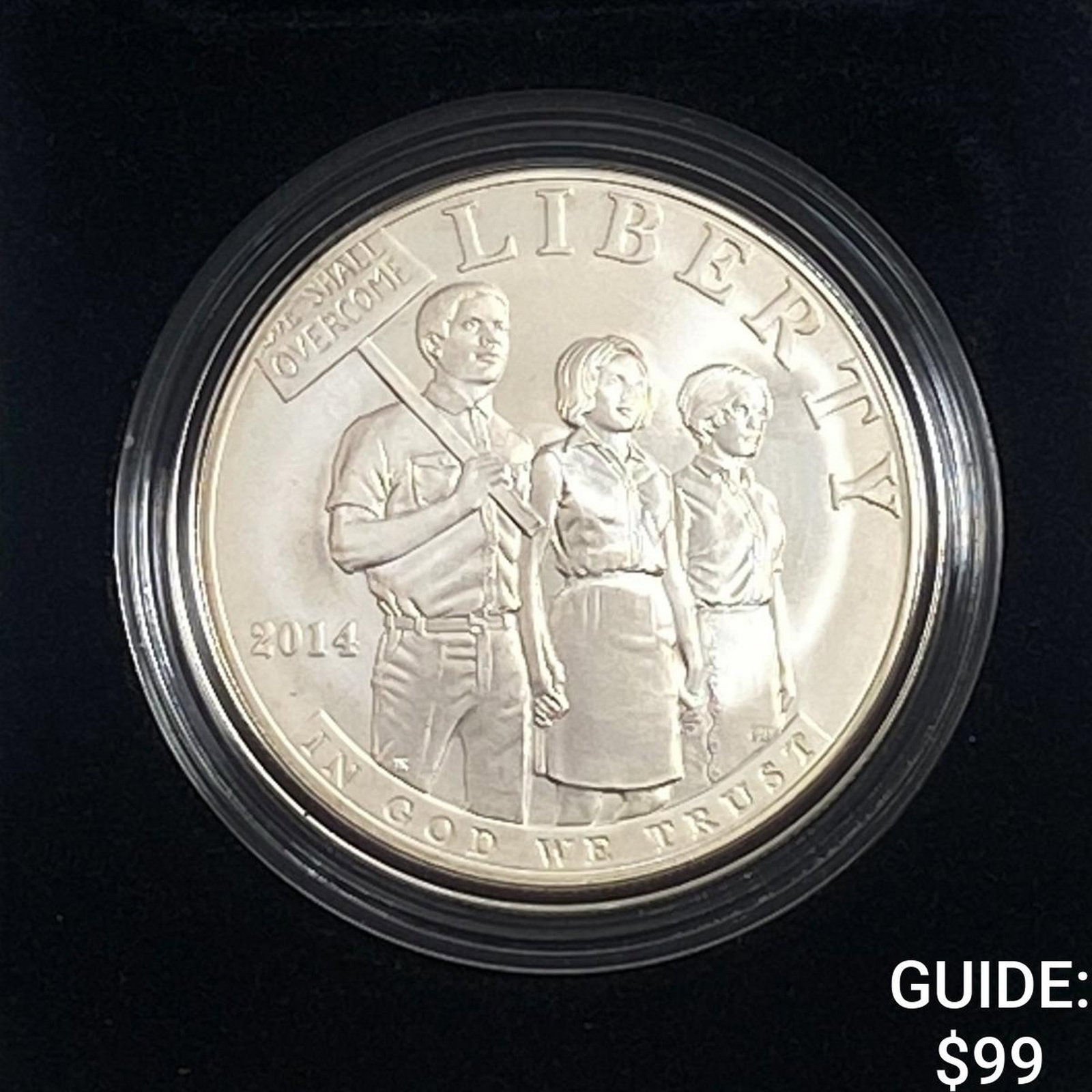 2014 US Mint Civil Rights Acts of 1964 Silver Dollar: 2014 US Mint Civil Rights Acts of 1964 Silver Dollar