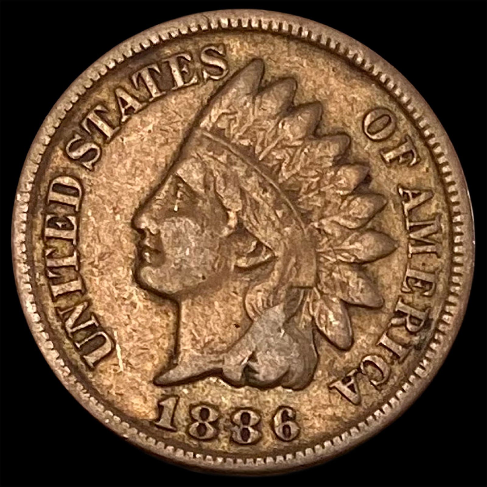1886 Indian Head Cent NICELY CIRCULATED (1 of 2)