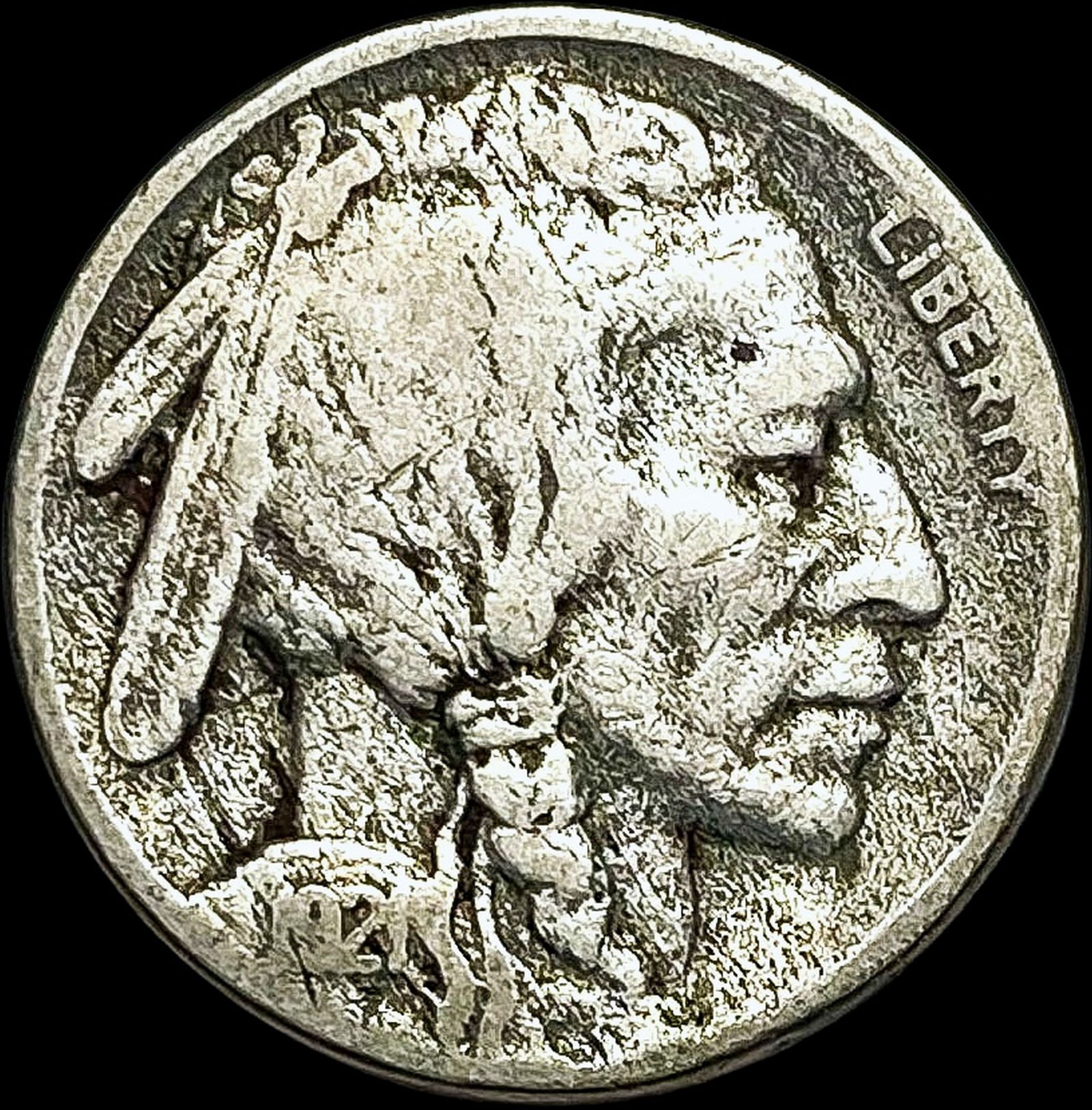 1921-S Buffalo Nickel NICELY CIRCULATED (1 of 2)