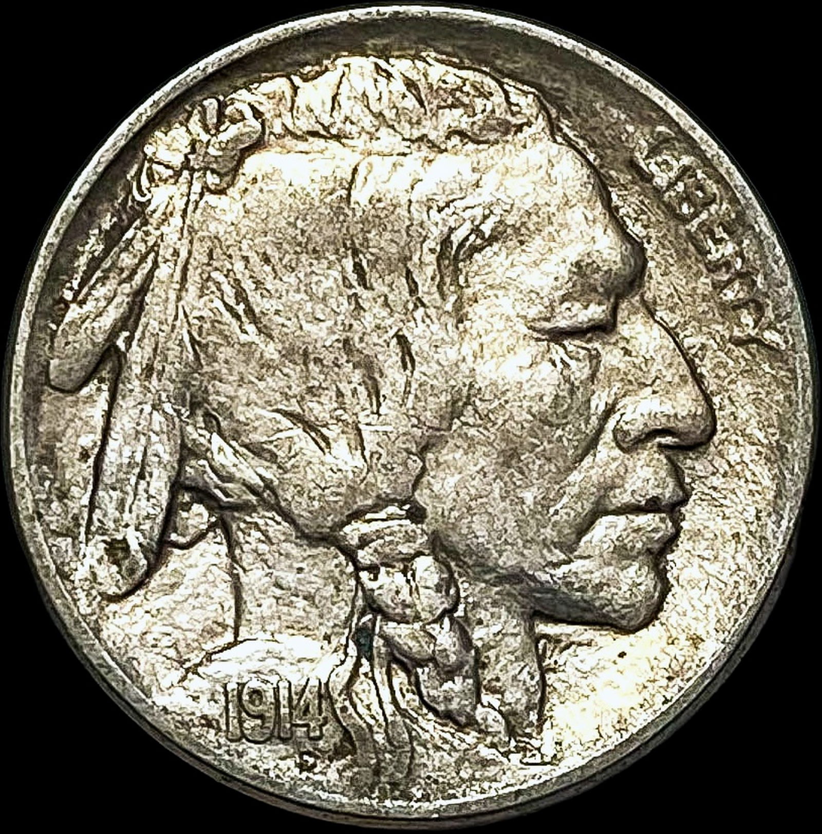 1914 Buffalo Nickel CLOSELY UNCIRCULATED (1 of 2)