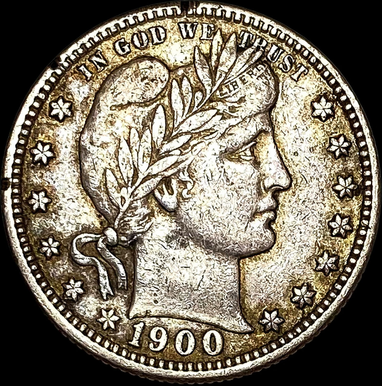 1900 Barber Silver Quarter CLOSELY UNCIRCULATED (1 of 2)