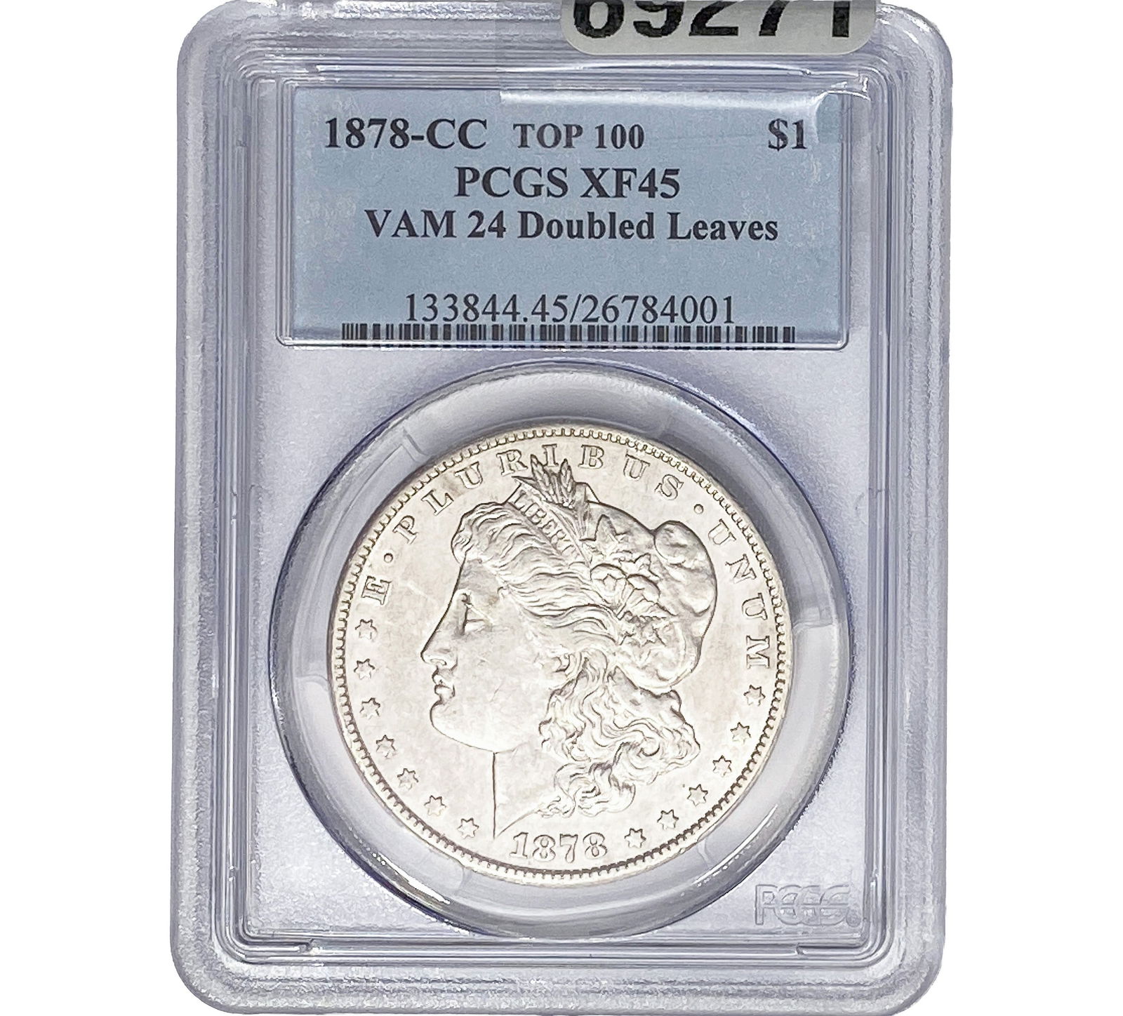 1878 -CC Morgan Silver Dollar PCGS XF45 VAM 24 (1 of 2)