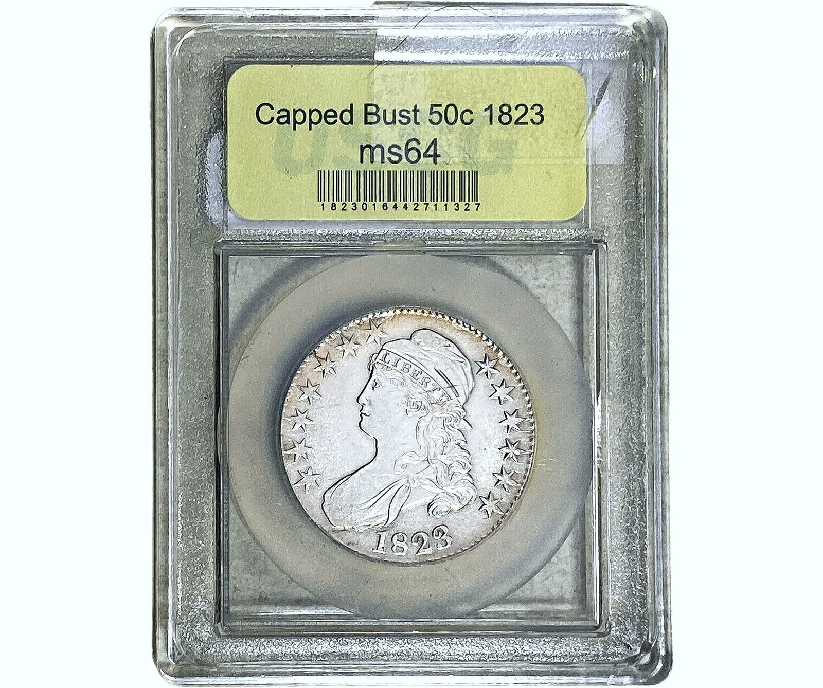 1823 Capped Bust Half Dollar USCG MS64 (1 of 2)
