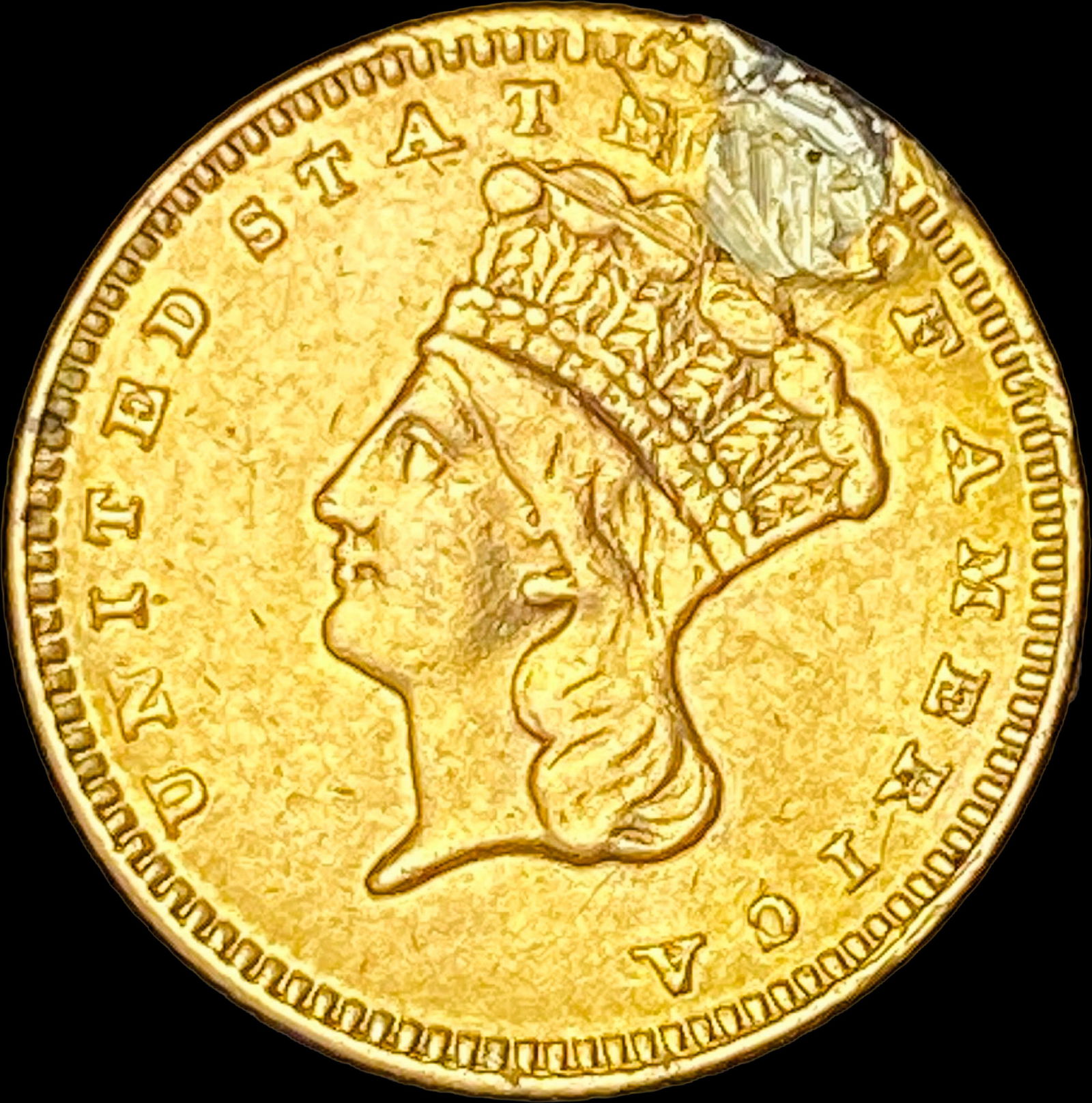 1861 Gold $1 Indian Princess Type 3 HIGH GRADE (1 of 2)