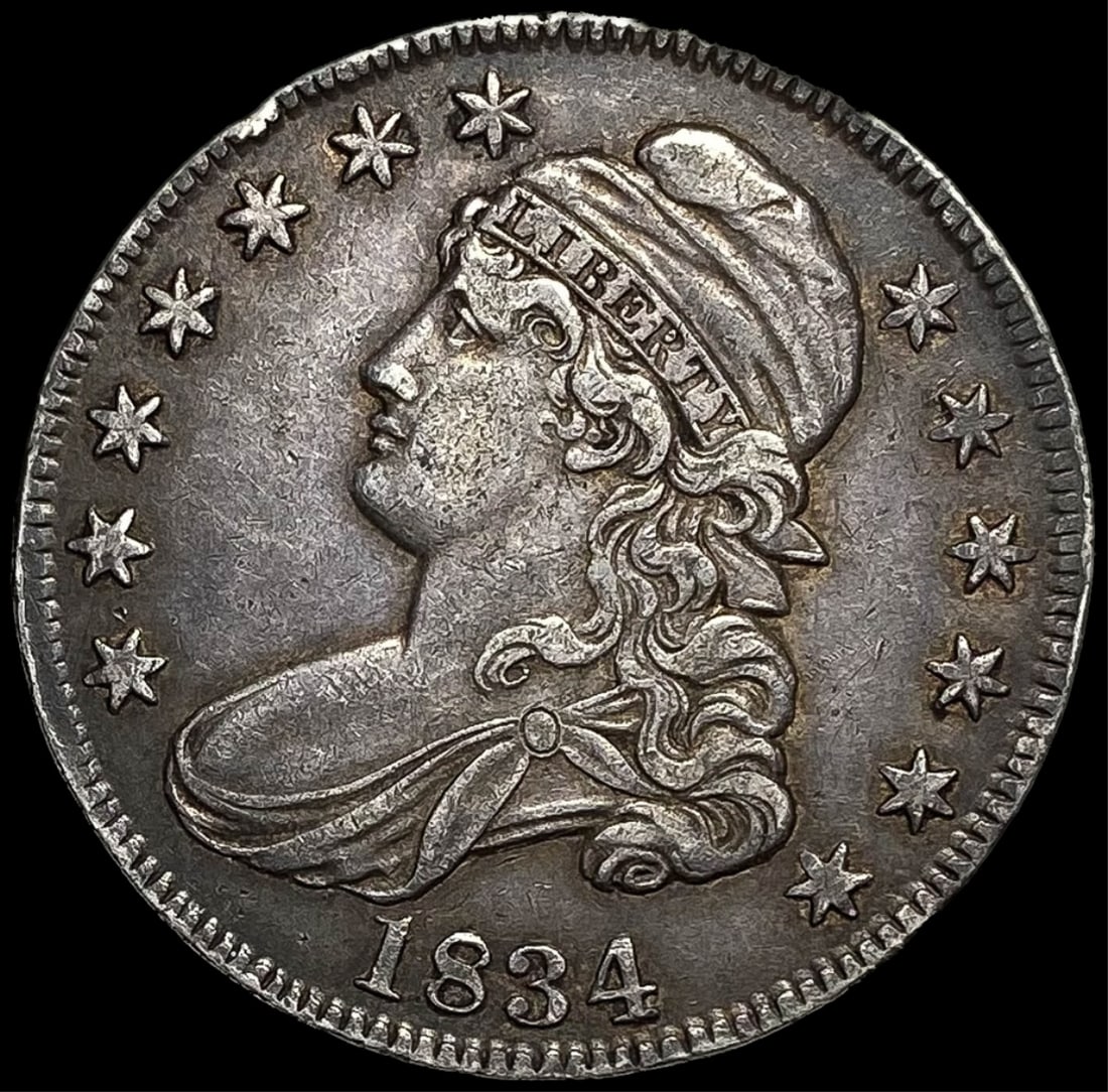 1834 Capped Bust Half Dollar LIGHTLY  CIRCULATED (1 of 2)