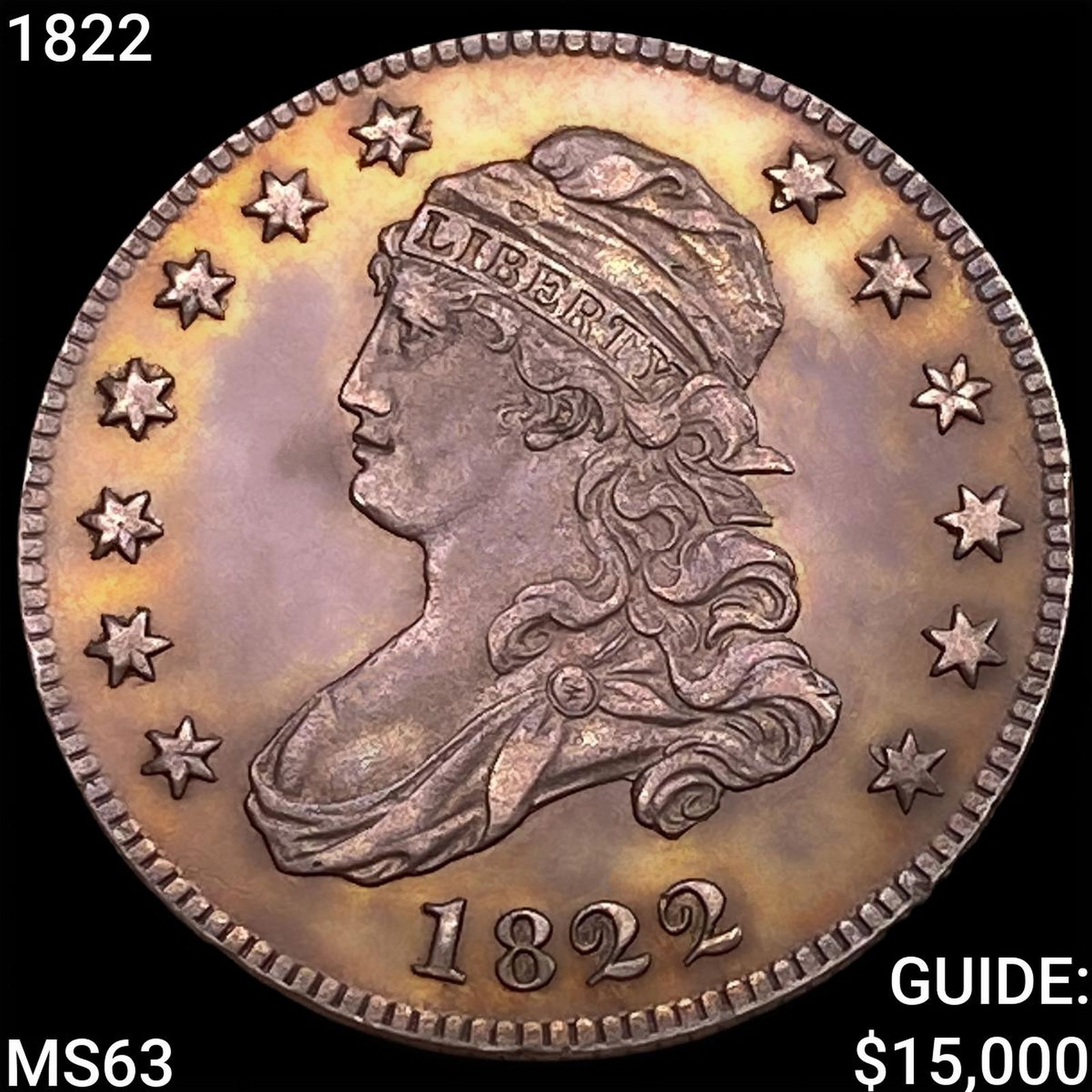 1822 Capped Bust Quarter CHOICE BU (1 of 2)