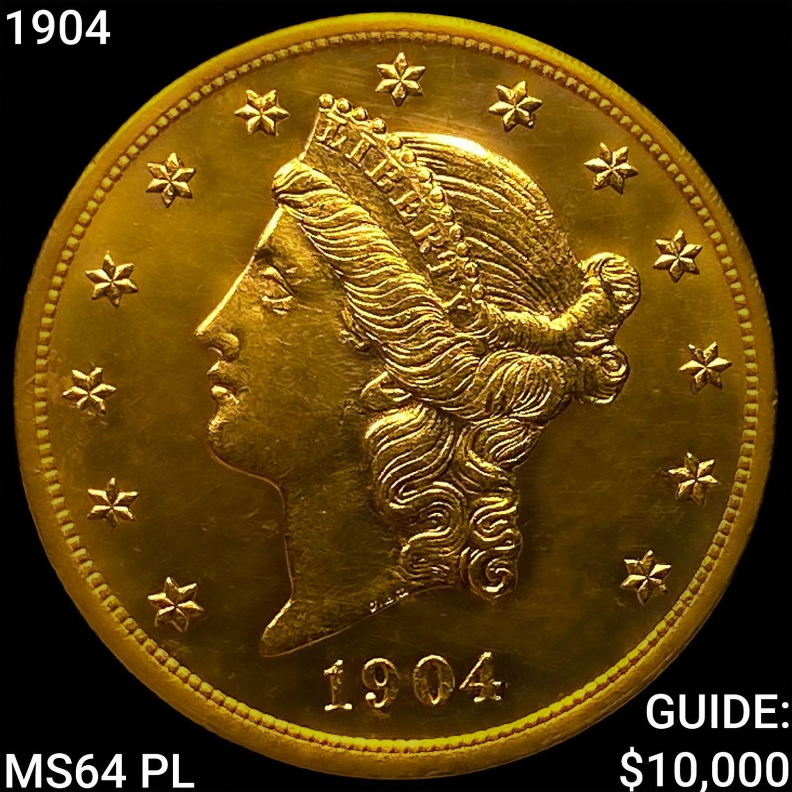 1904 $20 Gold Double Eagle CHOICE BU PL (1 of 2)