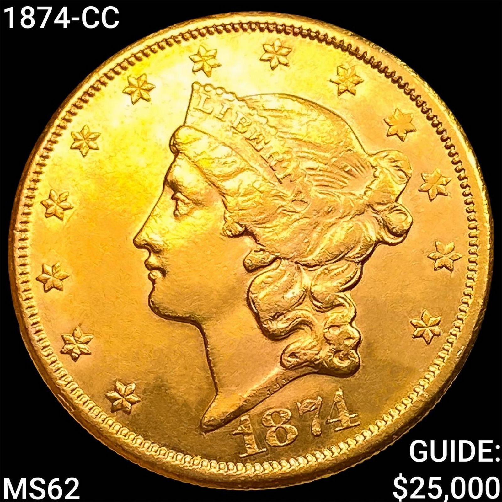 1874-CC $20 Gold Double Eagle UNCIRCULATED (1 of 2)