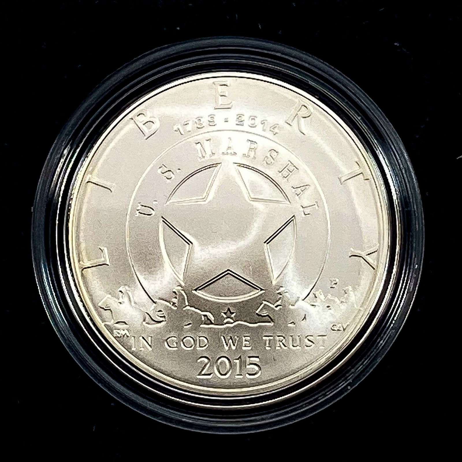 2015 US Marshals Service 225th Anniversary Silver Dollar (1 of 3)