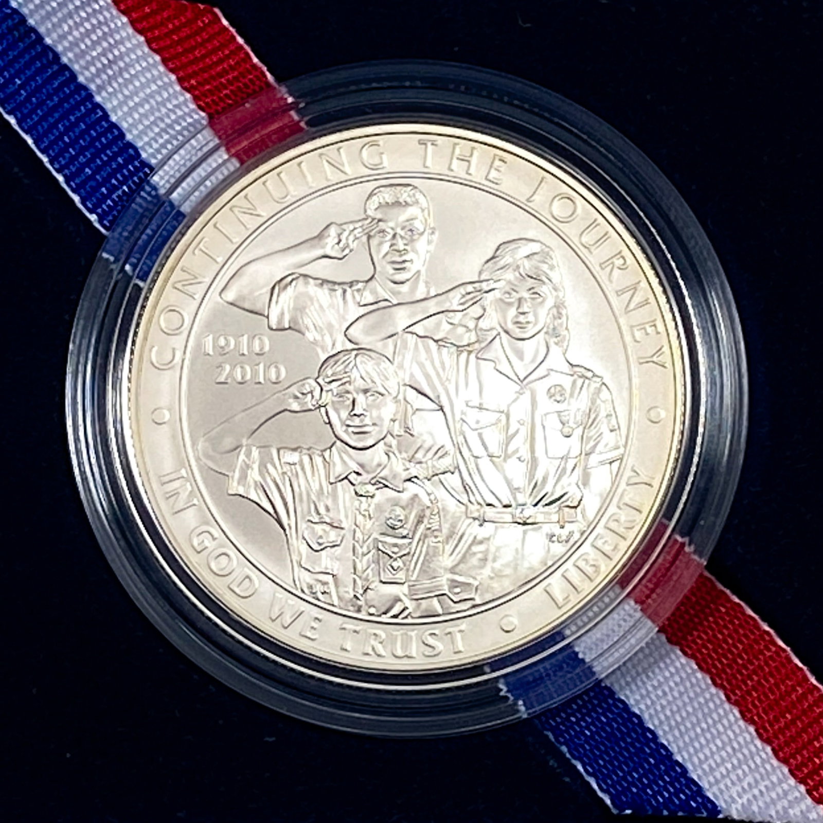 2010 Boy Scouts of America Silver Dollar: 2010 Boy Scouts of America Silver Dollar
