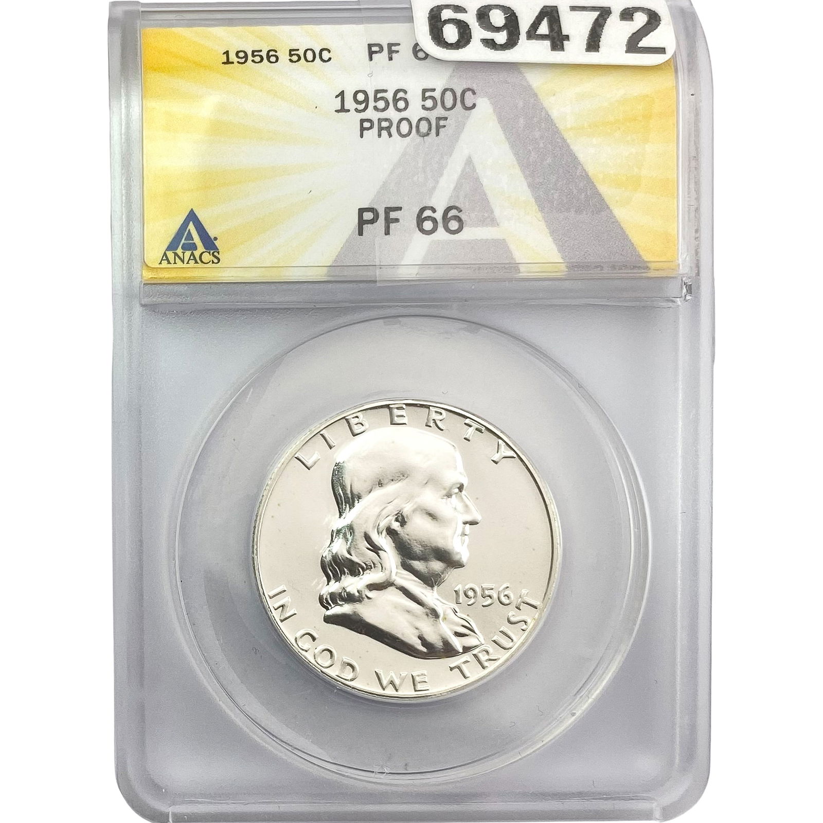 1956 Franklin Half Dollar ANACS PF66 Proof (1 of 2)