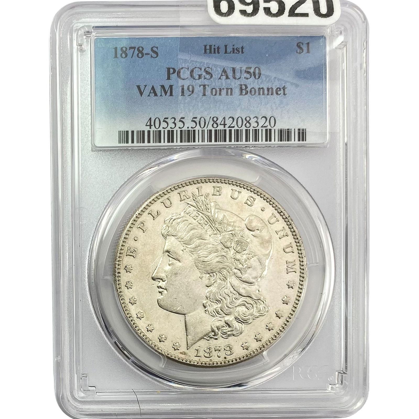 1878-S Morgan Silver Dollar PCGS AU50 VAM 19 (1 of 2)