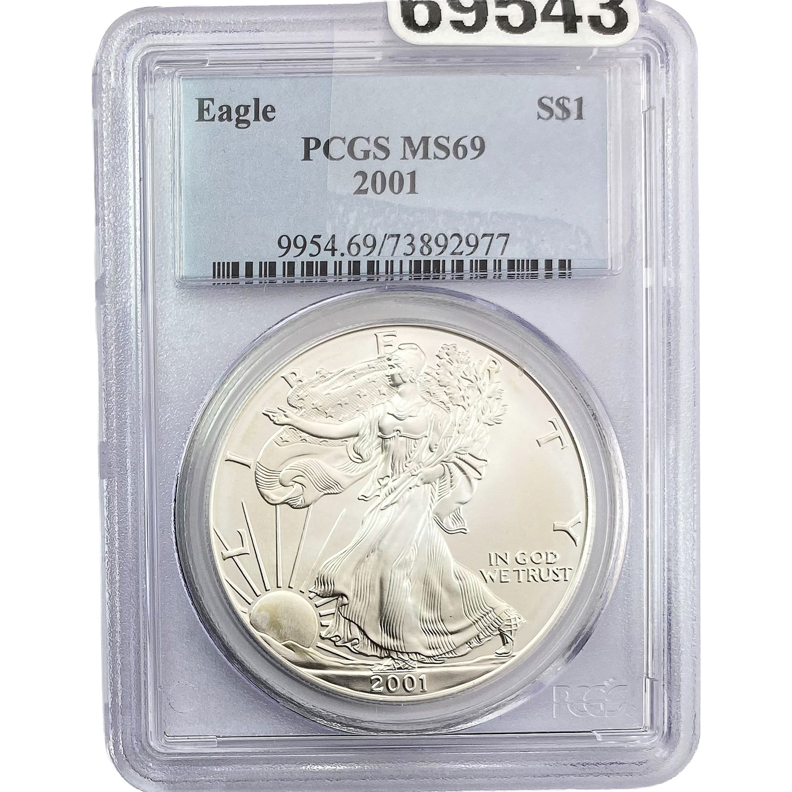 2001 Silver Eagle PCGS MS69 (1 of 2)