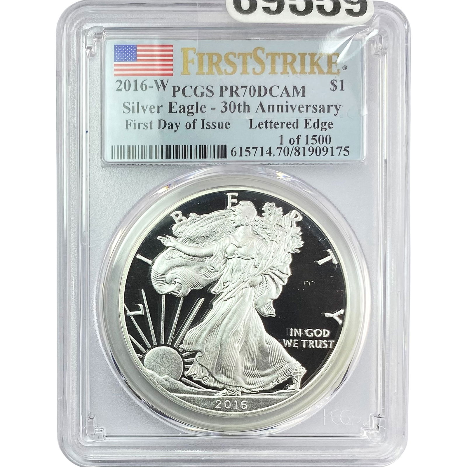 2016-W Silver Eagle PCGS PR70 DCAM 30th Anniv. (1 of 2)