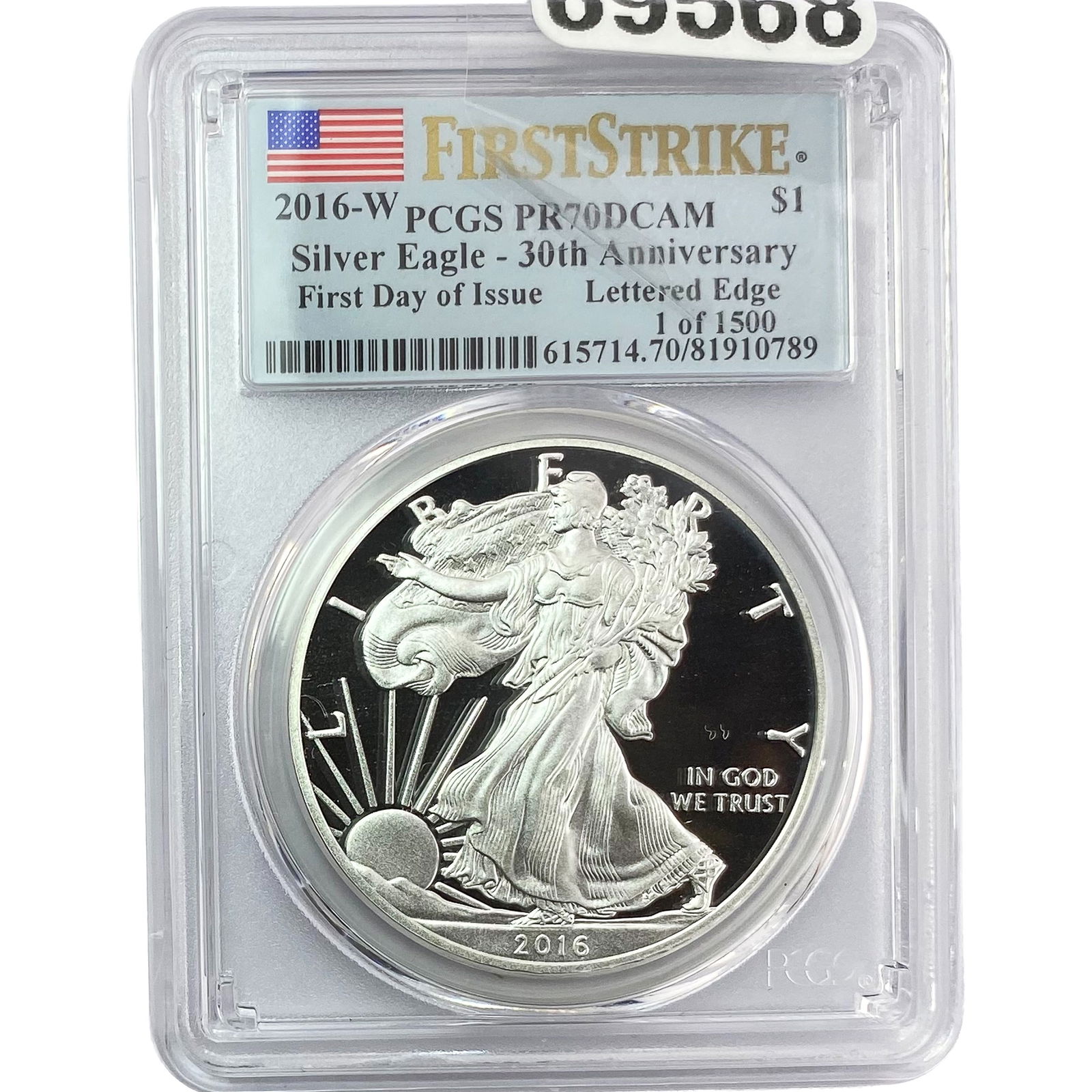 2016-W Silver Eagle PCGS PR70 DCAM 30th Anniv. (1 of 2)