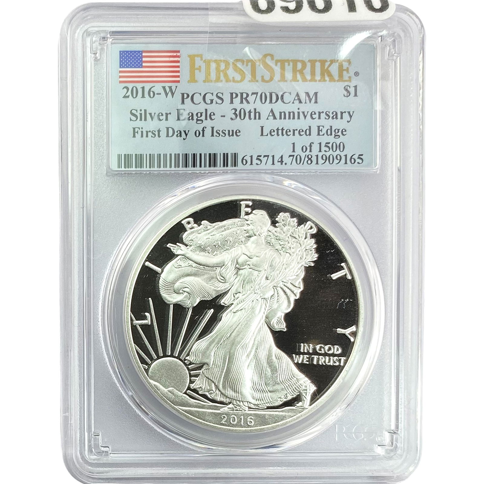 2016-W Silver Eagle PCGS PR70 DCAM 30th Anniv. (1 of 2)