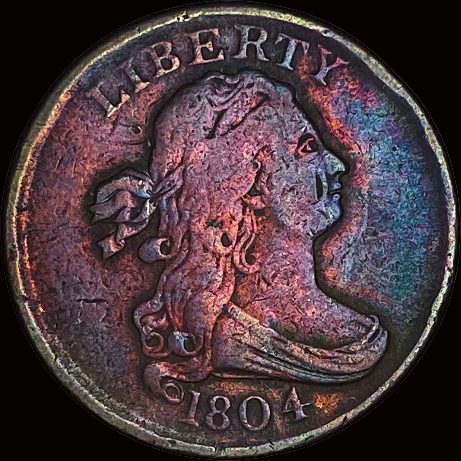 1804 Draped Bust Half Cent LIGHTLY CIRCULATED (1 of 2)