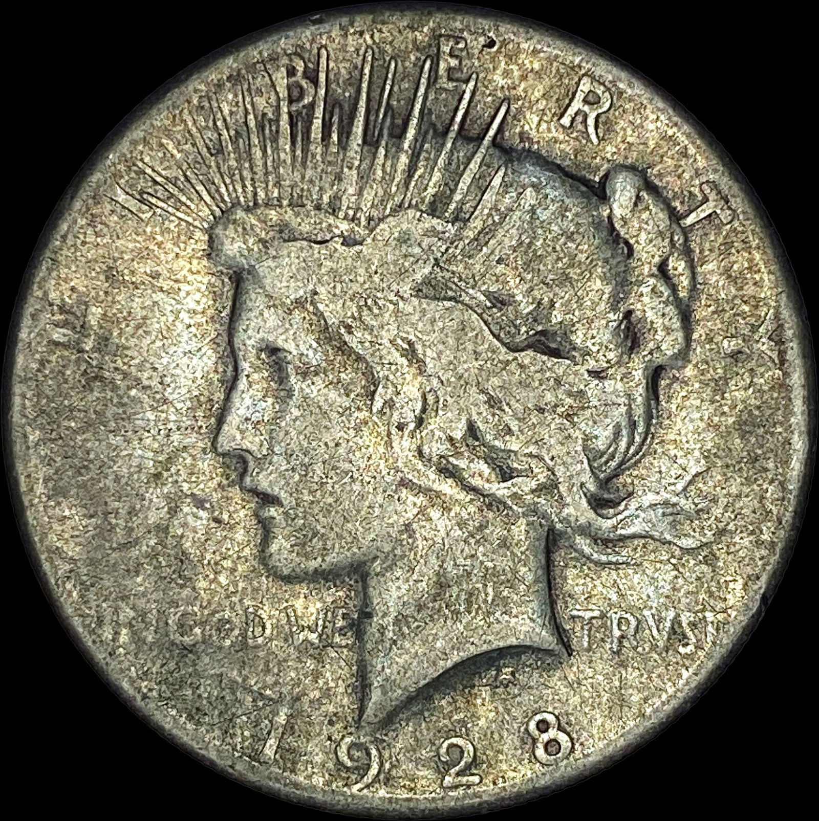 1928-S Silver Peace Dollar LIGHTLY CIRCULATED (1 of 2)