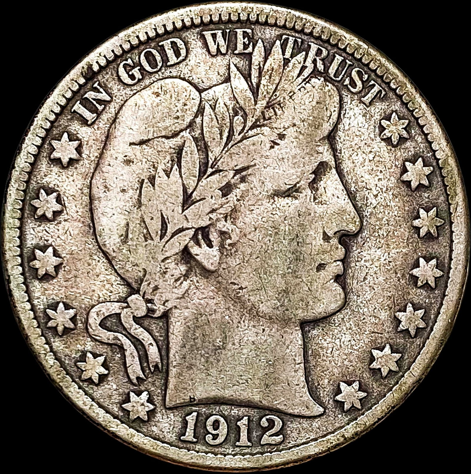 1912-D Silver Barber Half Dollar LIGHTLY CIRCULATED (1 of 2)