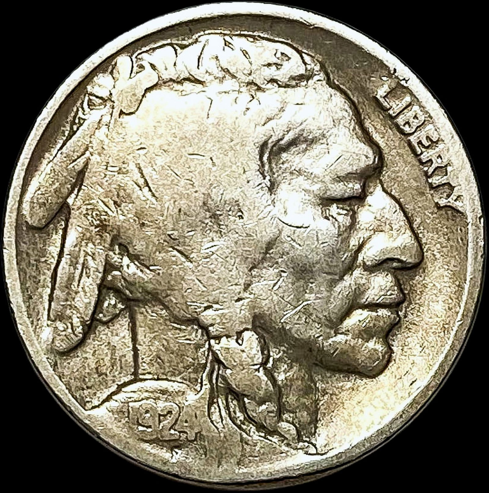 1924-D Buffalo Nickel NICELY CIRCULATED (1 of 2)
