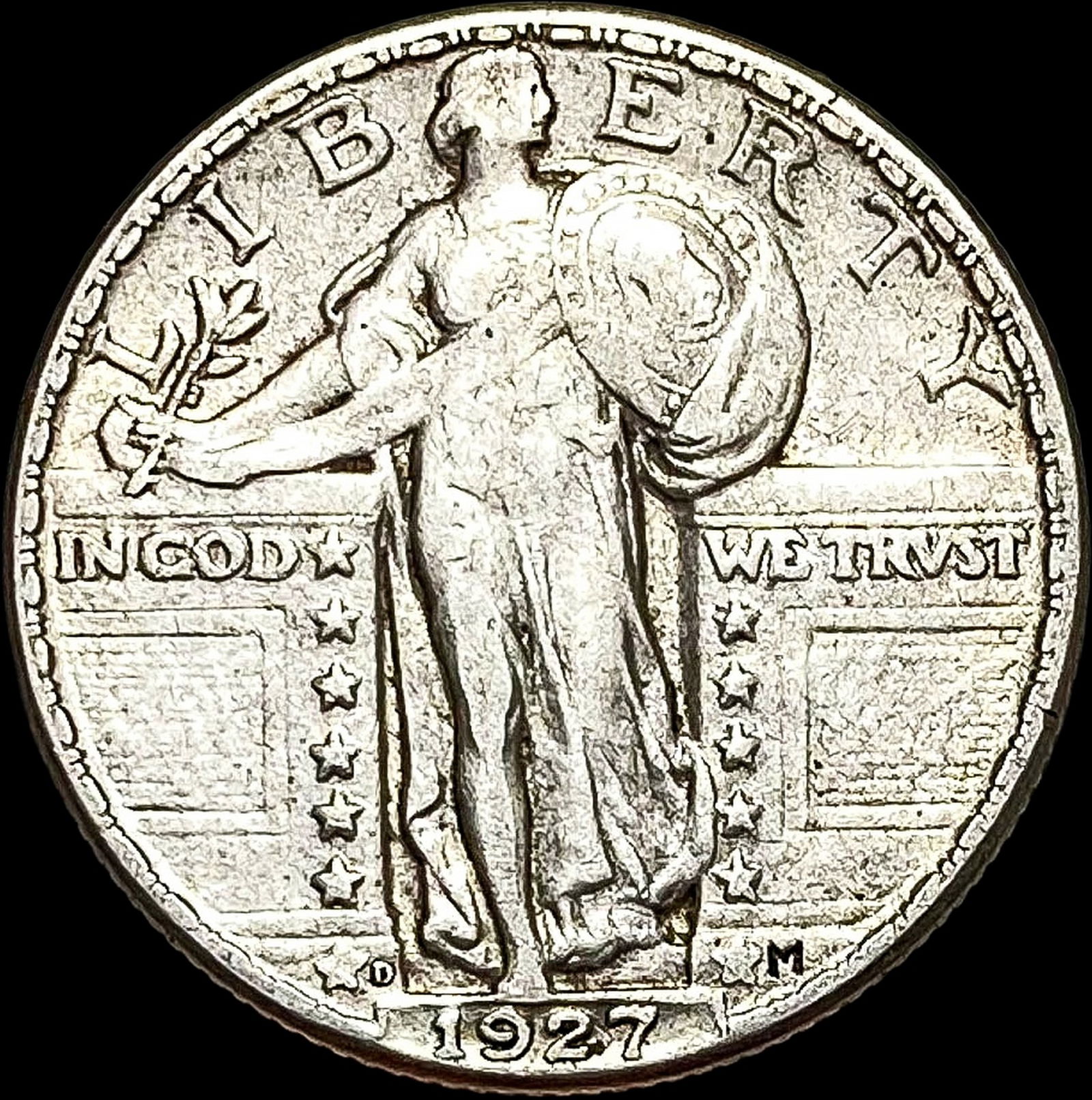 1927-D Standing Liberty Quarter NEARLY UNCIRCULATED (1 of 2)