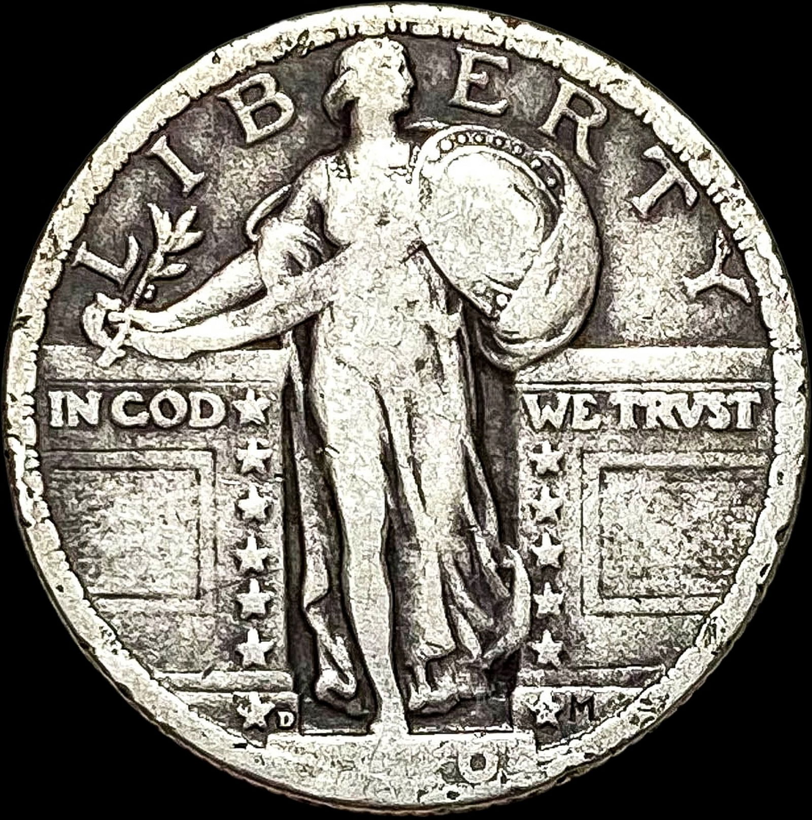 1920-D Standing Liberty Quarter LIGHTLY CIRCULATED (1 of 2)