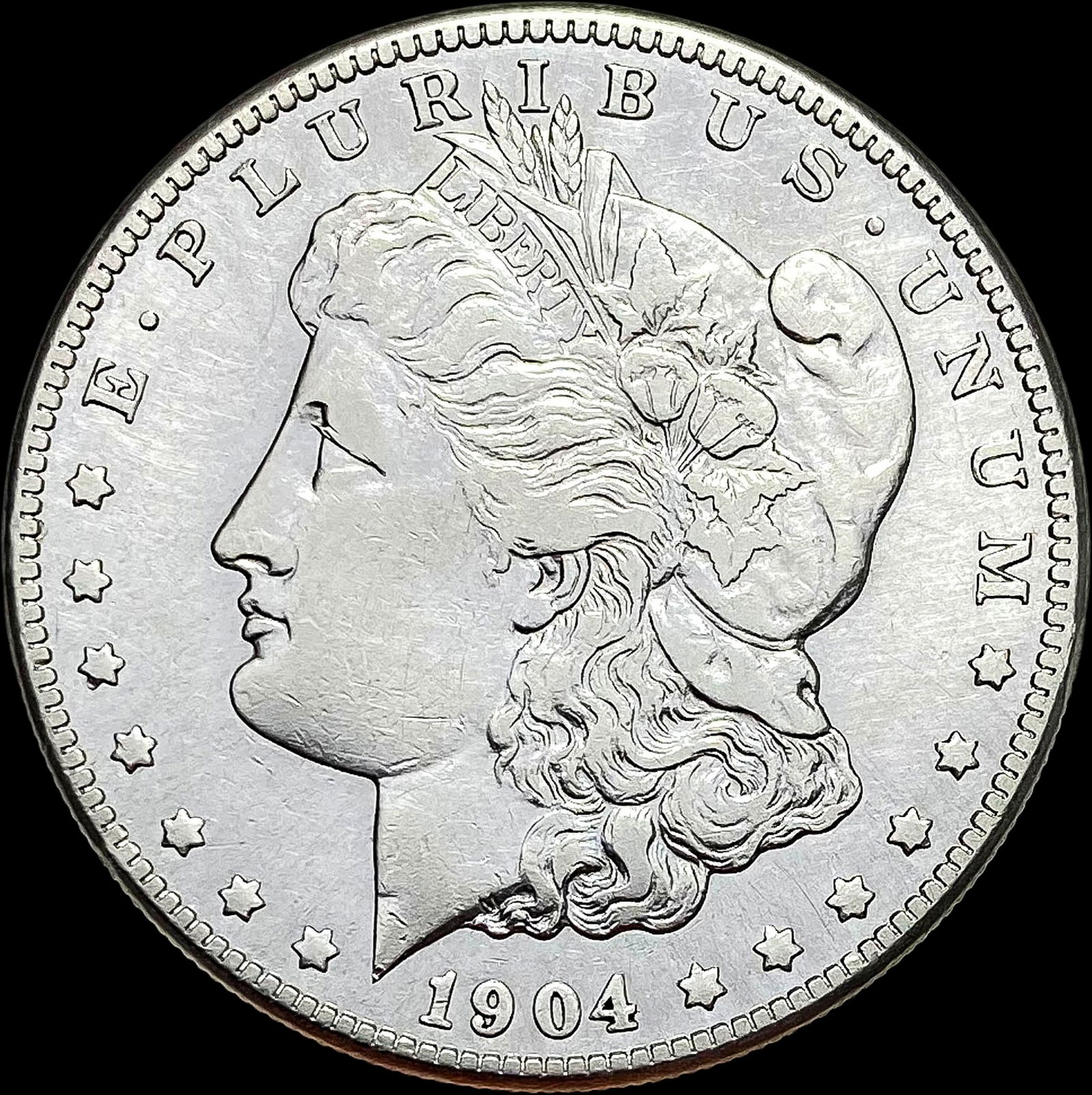 1904-S Silver Morgan Dollar NEARLY UNCIRCULATED (1 of 2)
