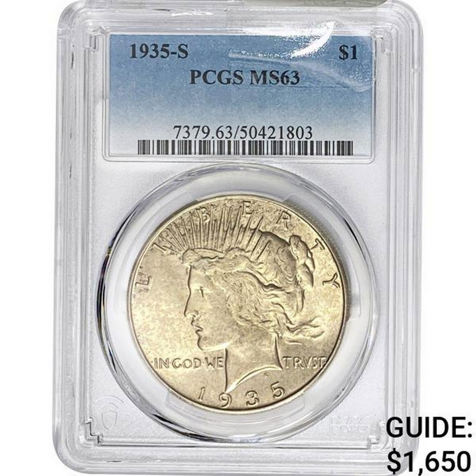 1935-S Silver Peace Dollar PCGS MS63 (1 of 2)
