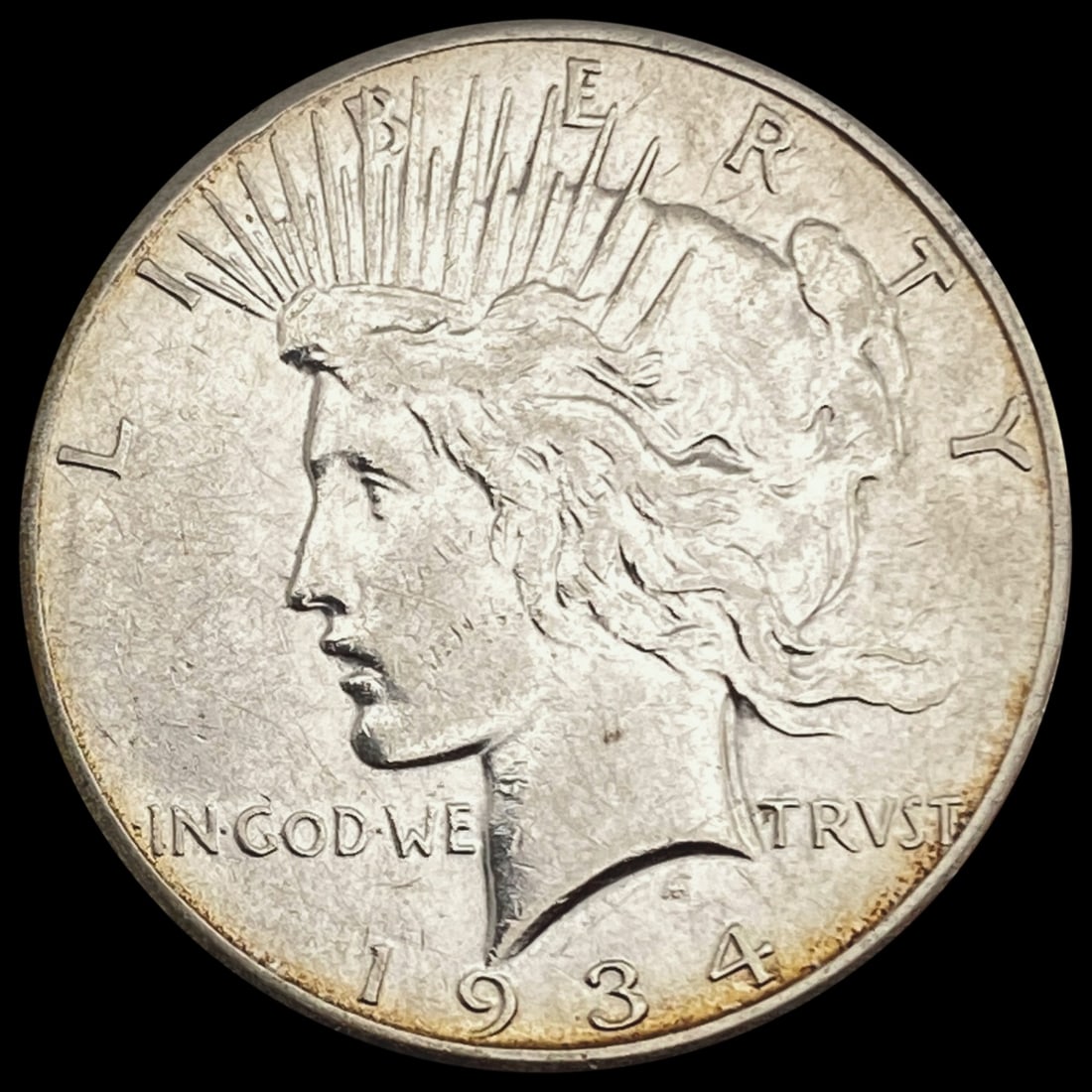1934-S Peace Dollar CLOSELY UNCIRCULATED (1 of 2)