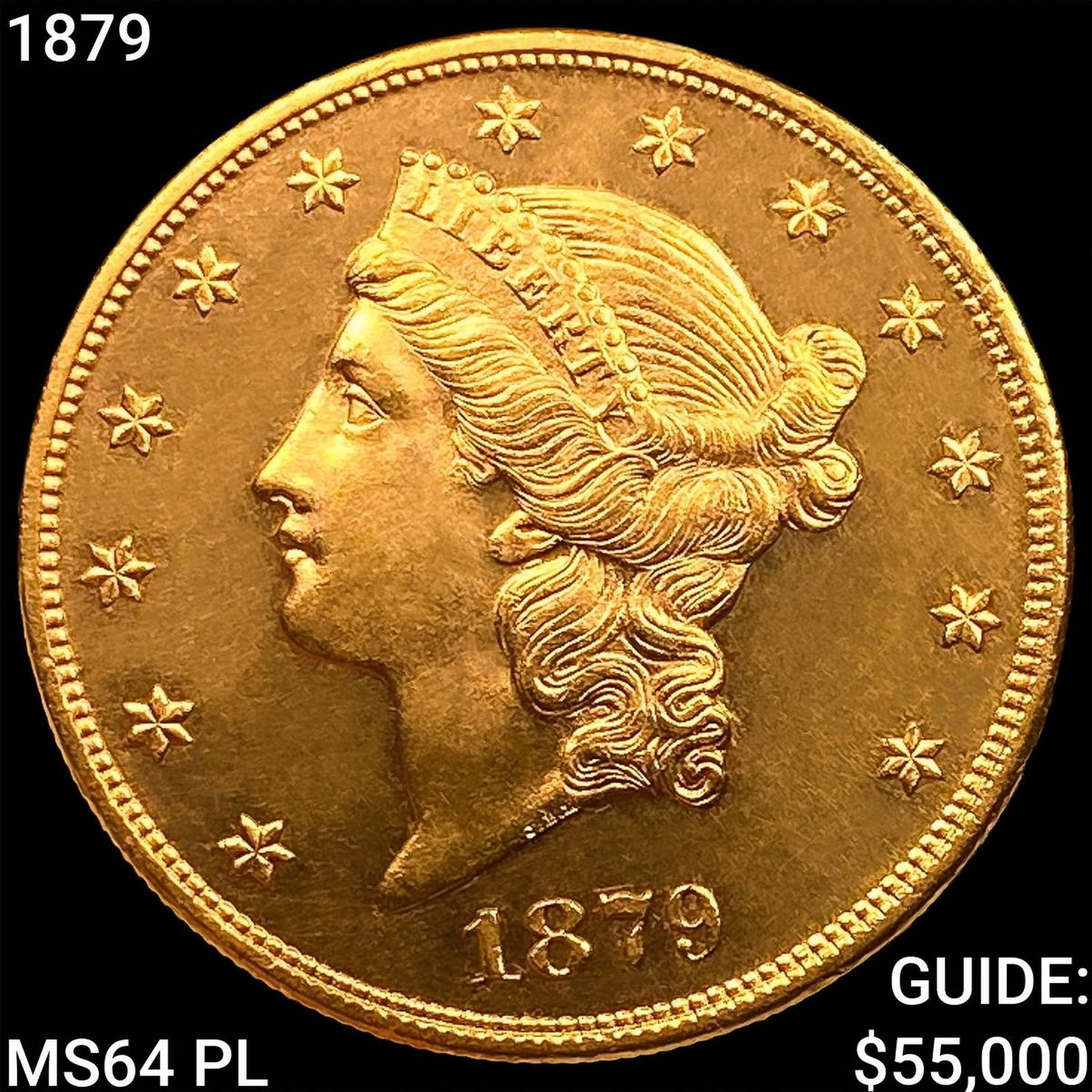 1879 $20 Gold Double Eagle CHOICE BU PL (1 of 2)