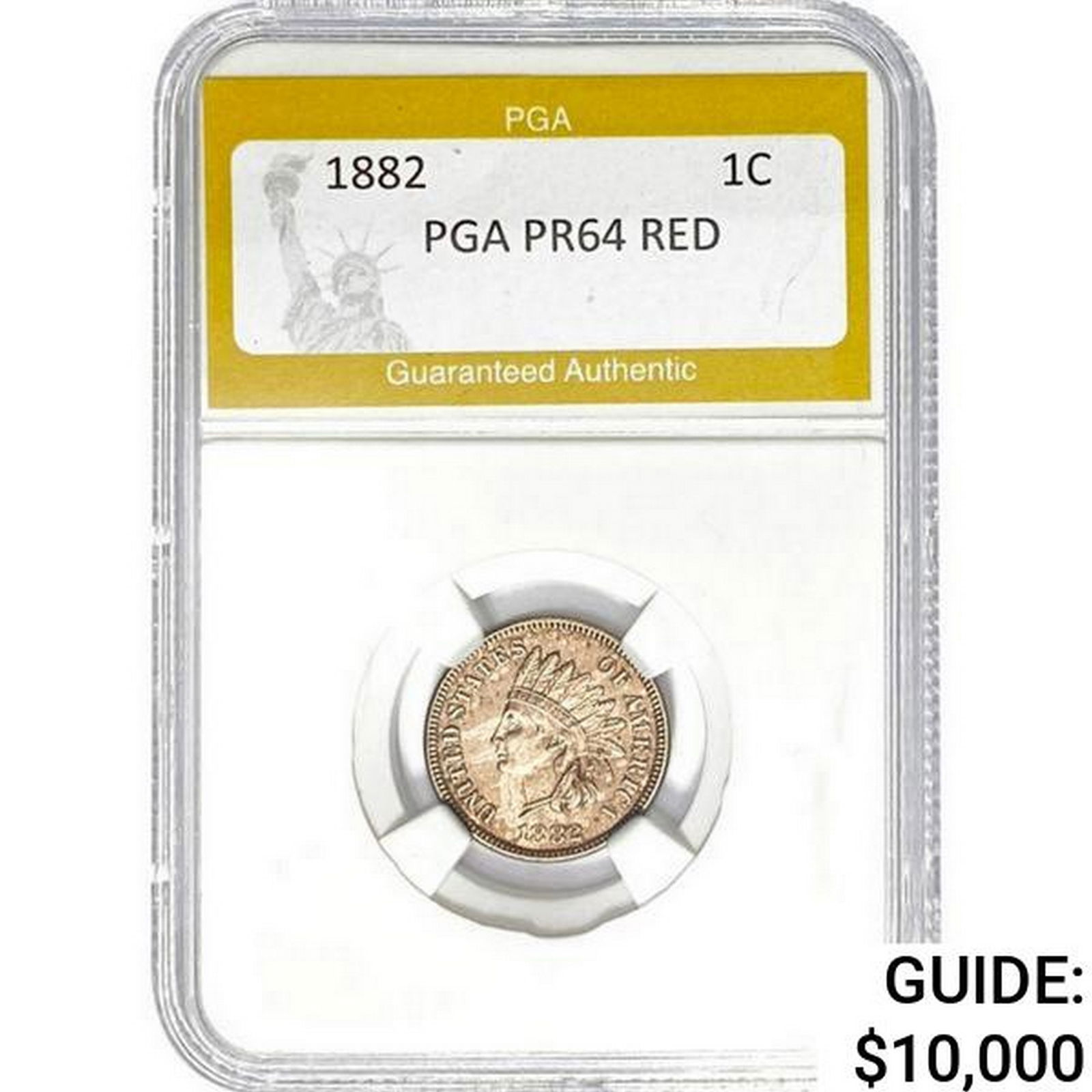 1882 Indian Head Cent PGA PR64 Red (1 of 2)