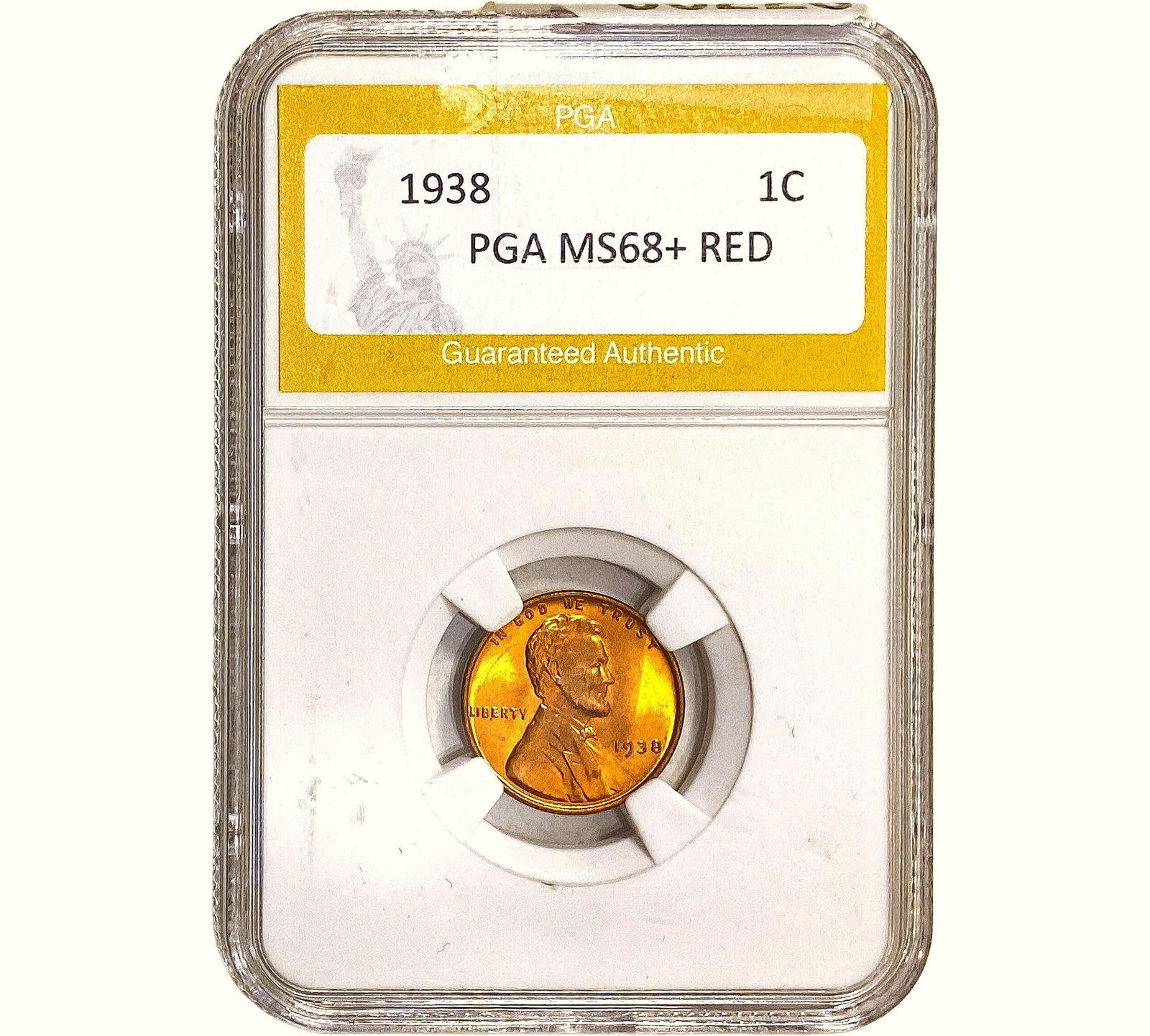 1938 Wheat Cent PGA MS68+ Red (1 of 2)