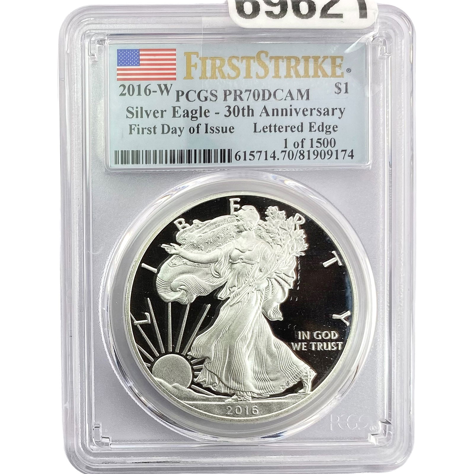 2016-W Silver Eagle PCGS PR70 DCAM 30th Anniv. (1 of 2)
