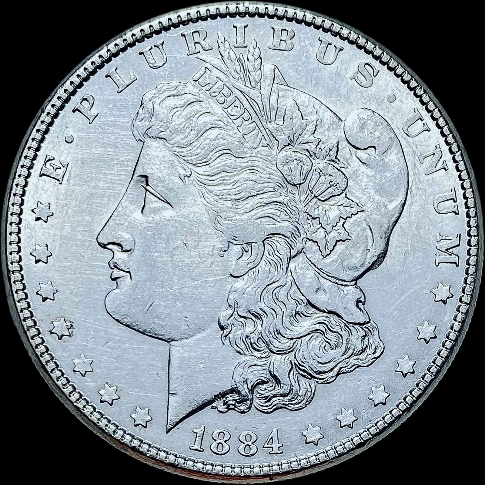 1884 Silver Morgan Dollar CHOICE AU (1 of 2)