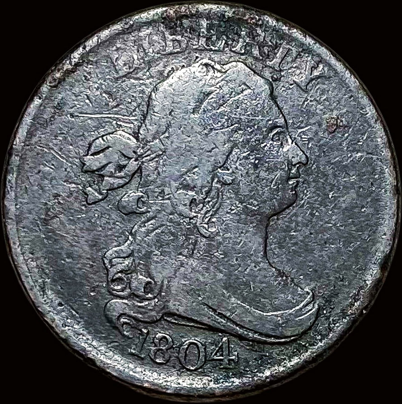 1804 Draped Bust Half Cent LIGHTLY CIRCULATED (1 of 2)