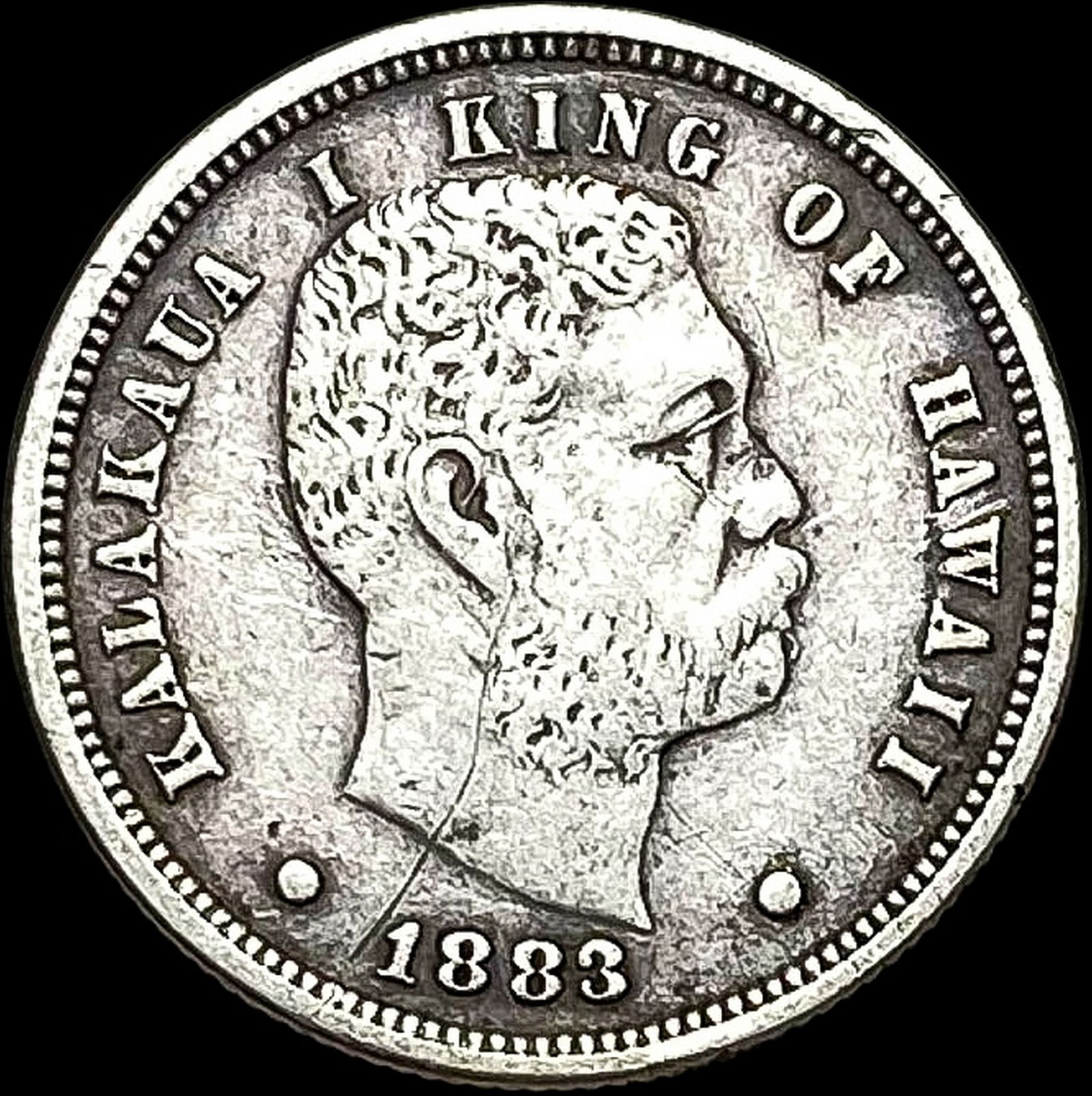 1883 Hawaii Silver Dime LIGHTLY CIRCULATED (1 of 2)