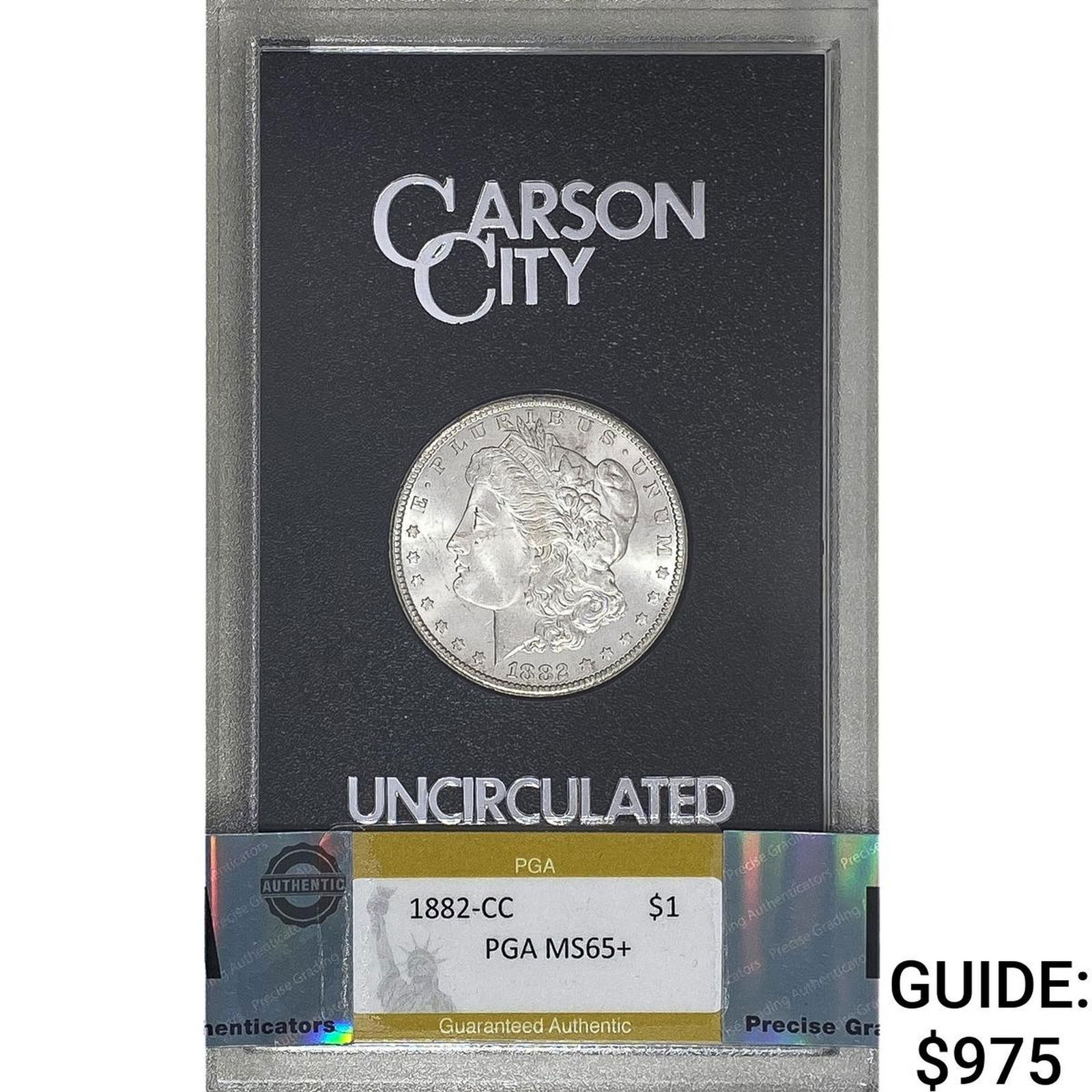 1882-CC Silver Morgan Dollar PGA MS65+ GSA (1 of 2)