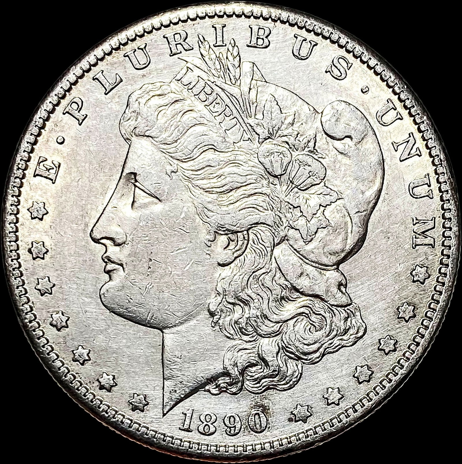 1890-S Silver Morgan Dollar CLOSELY UNCIRCULATED (1 of 2)