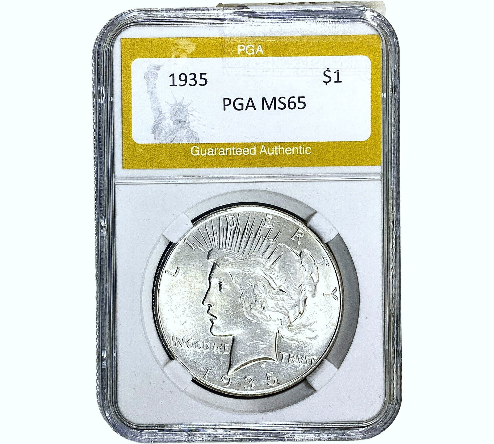 1935 Silver Peace Dollar PGA MS65 (1 of 2)