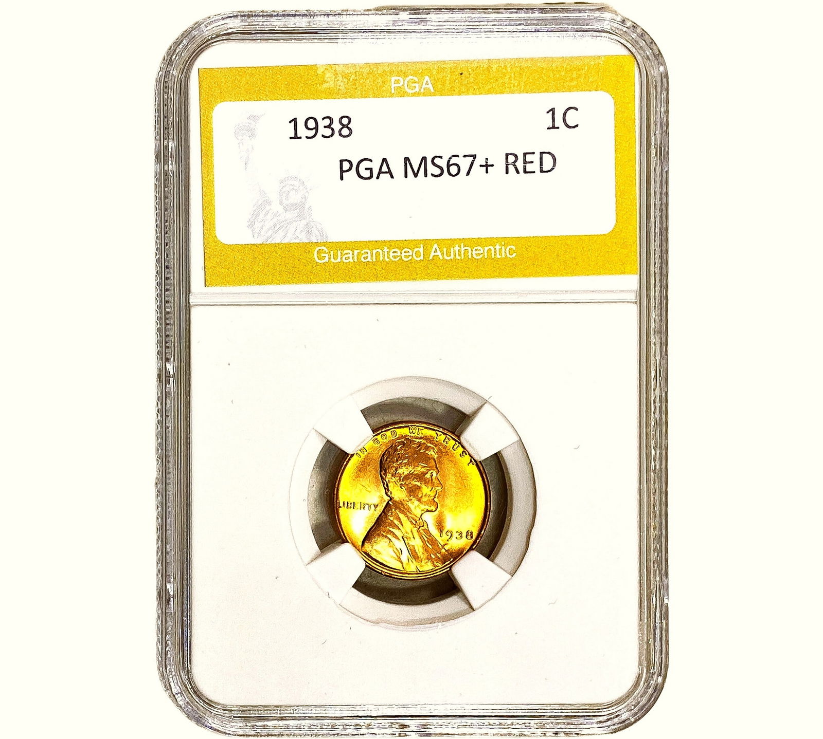 1938 Wheat Cent PGA MS67+ Red (1 of 2)