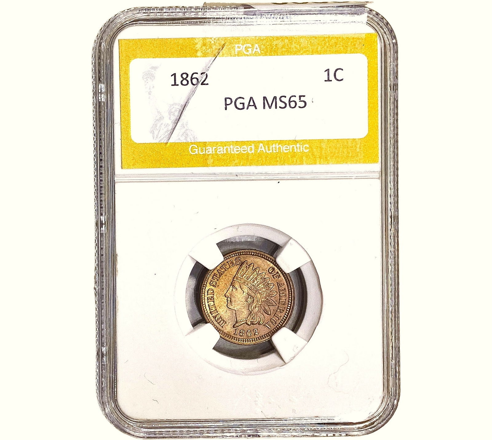 1862 Indian Head Cent PGA MS65 (1 of 2)