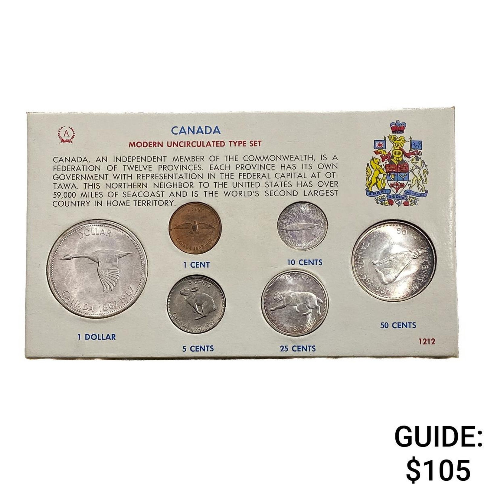 1967 Canada Modern Uncirculated Type Set (1 of 2)