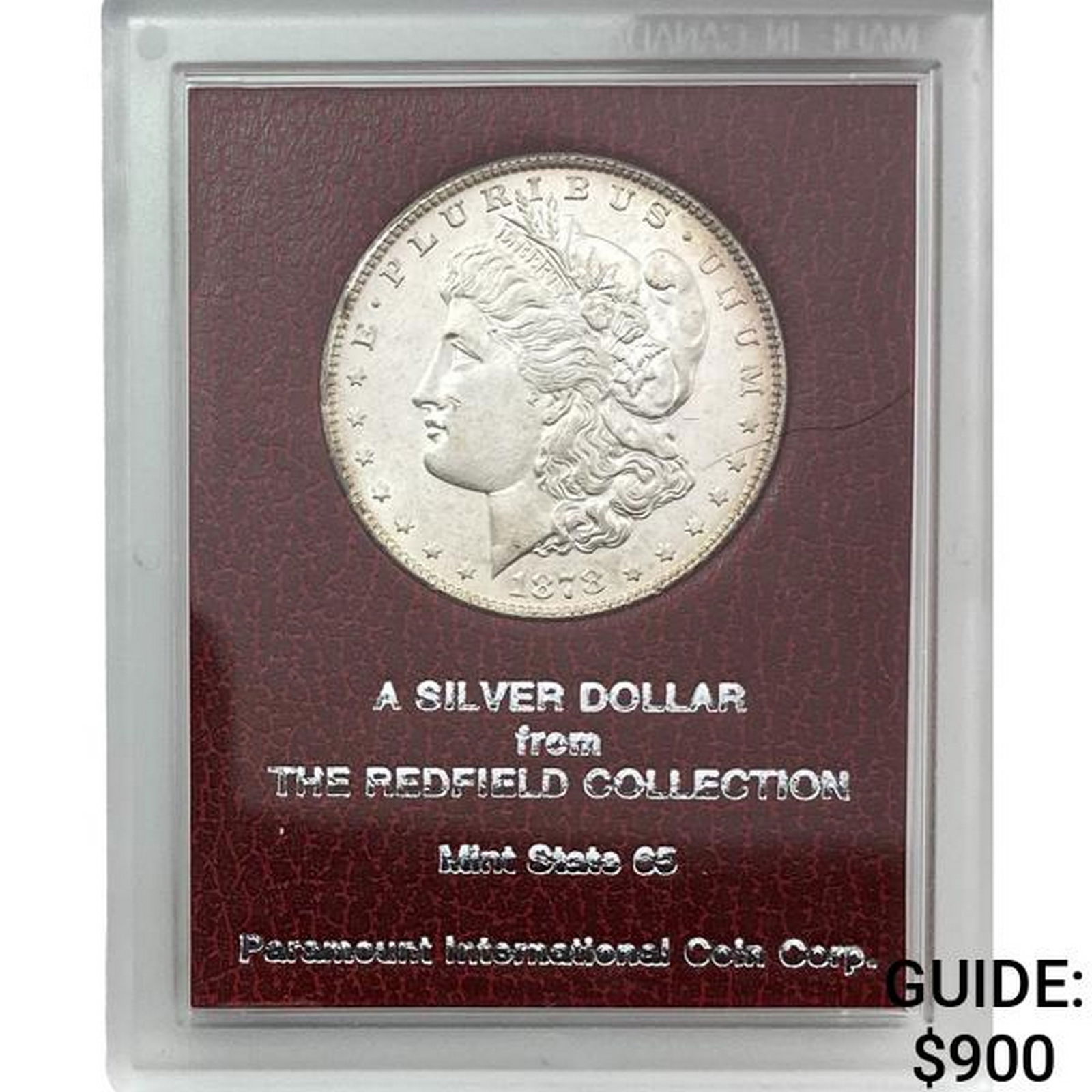 1878-S Morgan Silver Dollar REDFIELD MS65 (1 of 2)