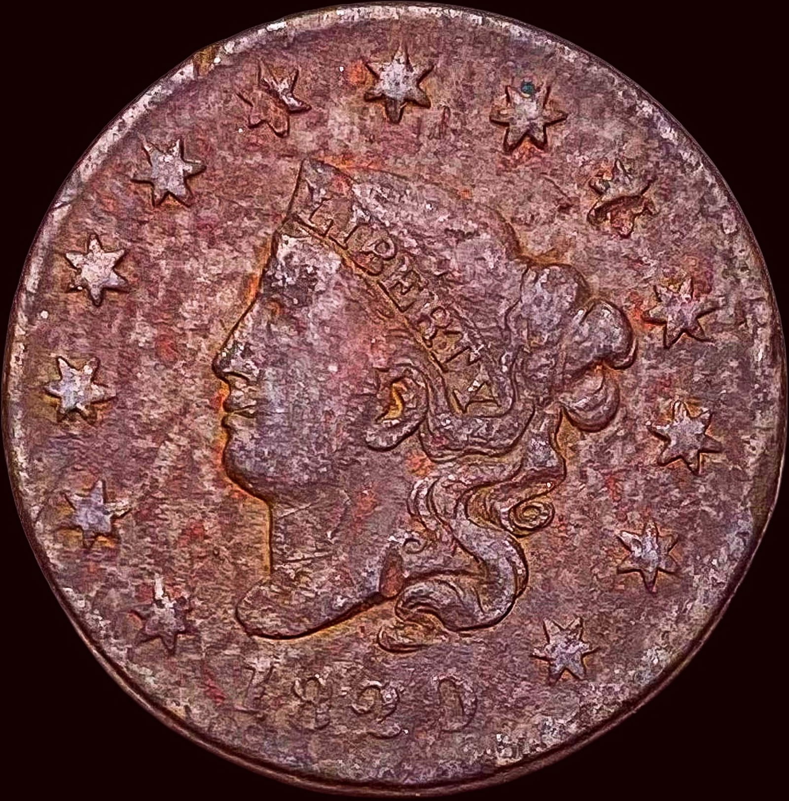 1820 Coronet Head Large Cent HIGH GRADE (1 of 2)