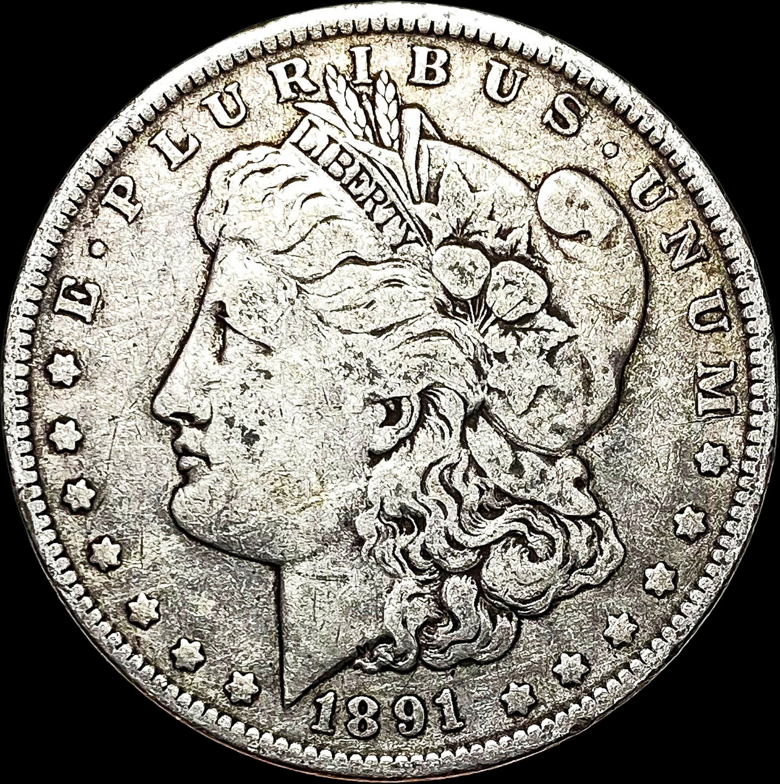 1891-O Silver Morgan Dollar LIGHTLY CIRCULATED (1 of 2)